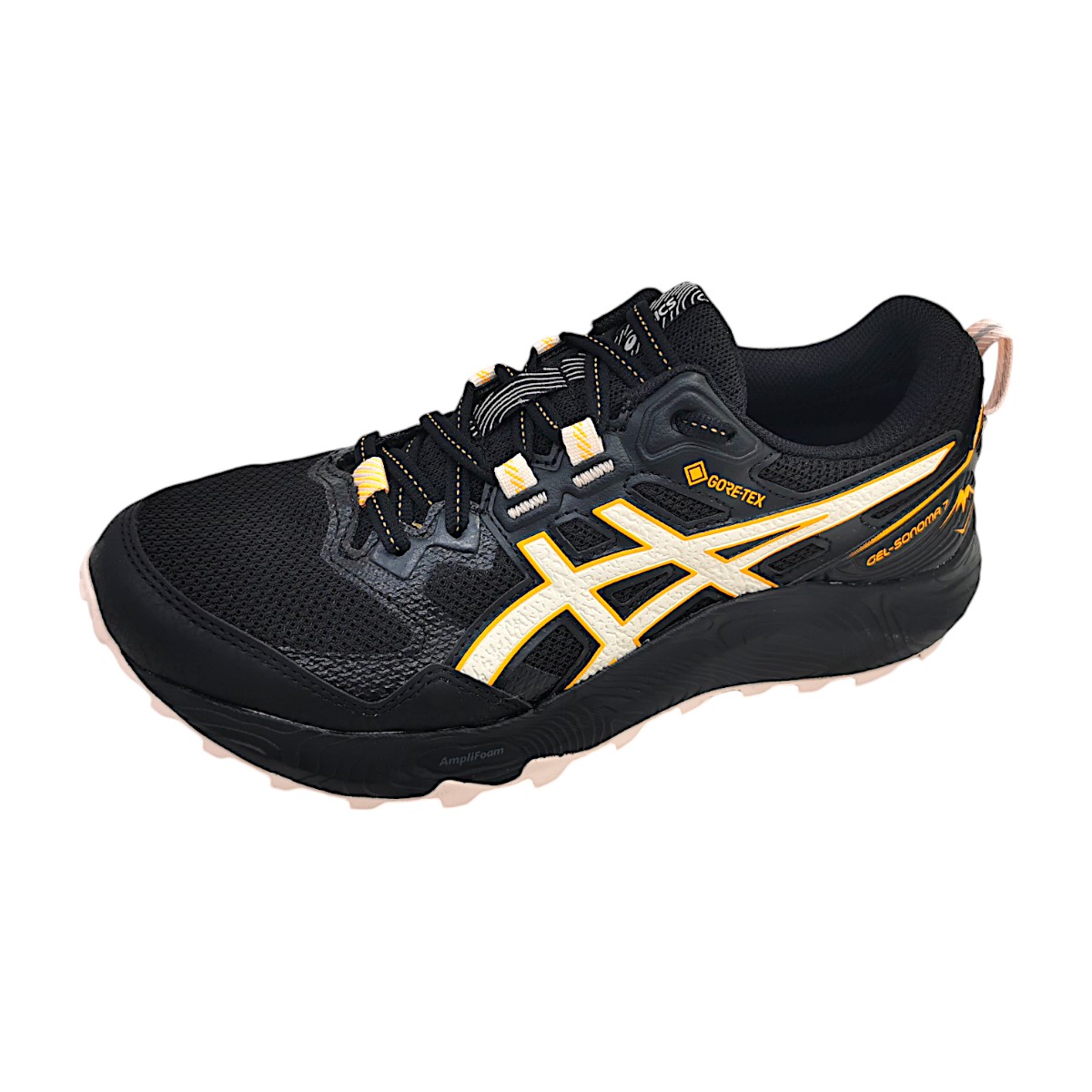 Asics Gel-Sonoma 7 GTX Sportschuhe Damen Wanderschuh Schwarz Freizeit (005 black/pearl pink, Größe 42 EU) Asics Gel-Sonoma 7 GTX Sportschuhe Damen Wanderschuh Schwarz Freizeit (005 black/pearl pink, Größe 42 EU)
