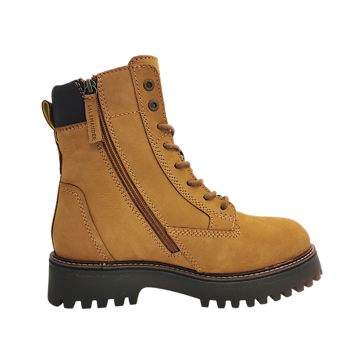 Salamander PIRNA FUR Damenschuhe Stiefel Schnürer Boots Braun Freizeit (COGNAC / DARK BROWN 6361, Größe 40 EU)