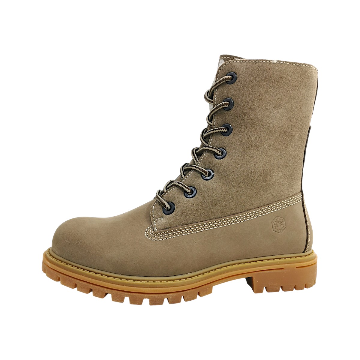 Lumberjack RIVER 2 Damenschuhe Stiefel Schnürer Braun Freizeit (Taupe, Größe 40 EU)
