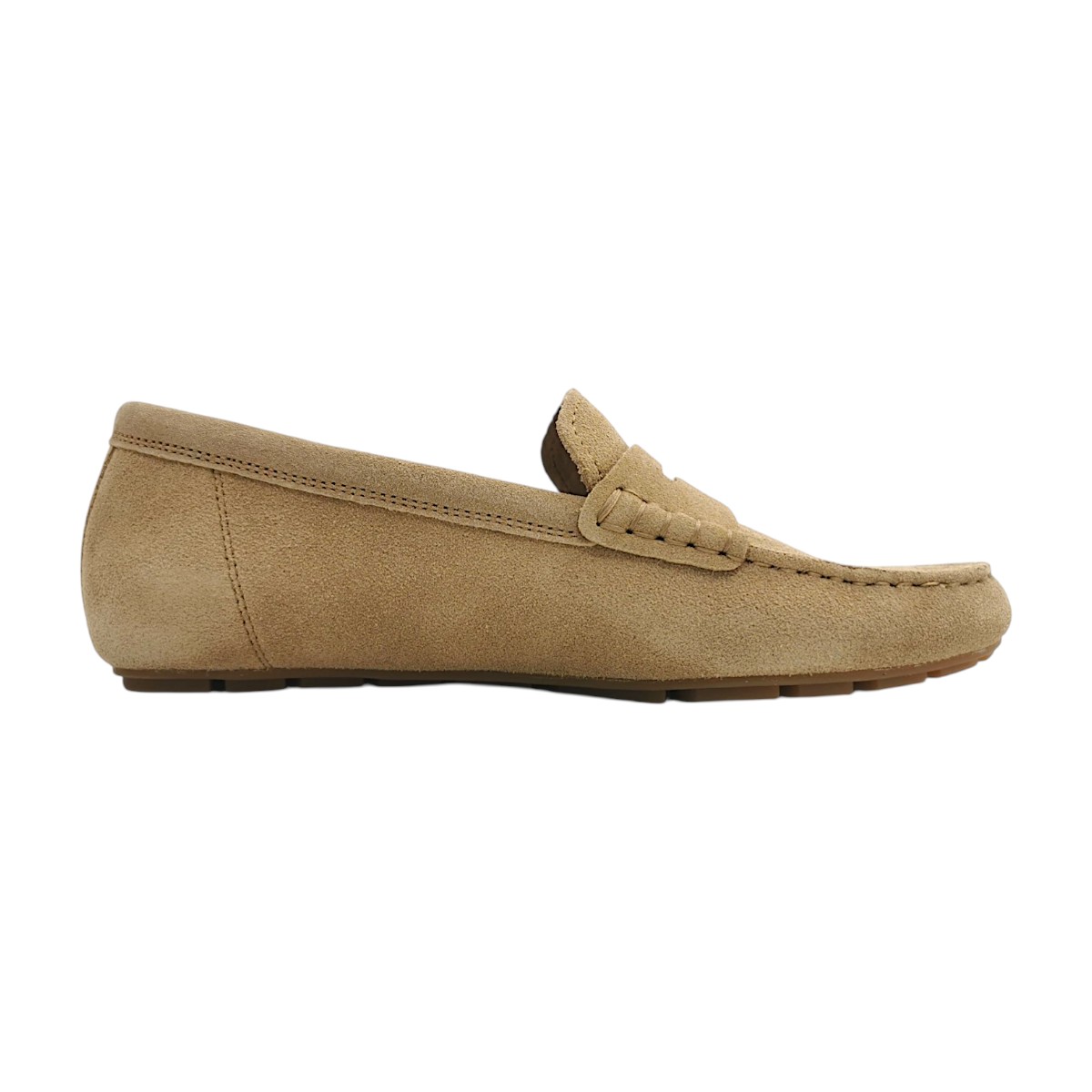 Tommy Hilfiger Suede Driver Loafer FW0FW08558RBC Beige Safari Canvas RBC