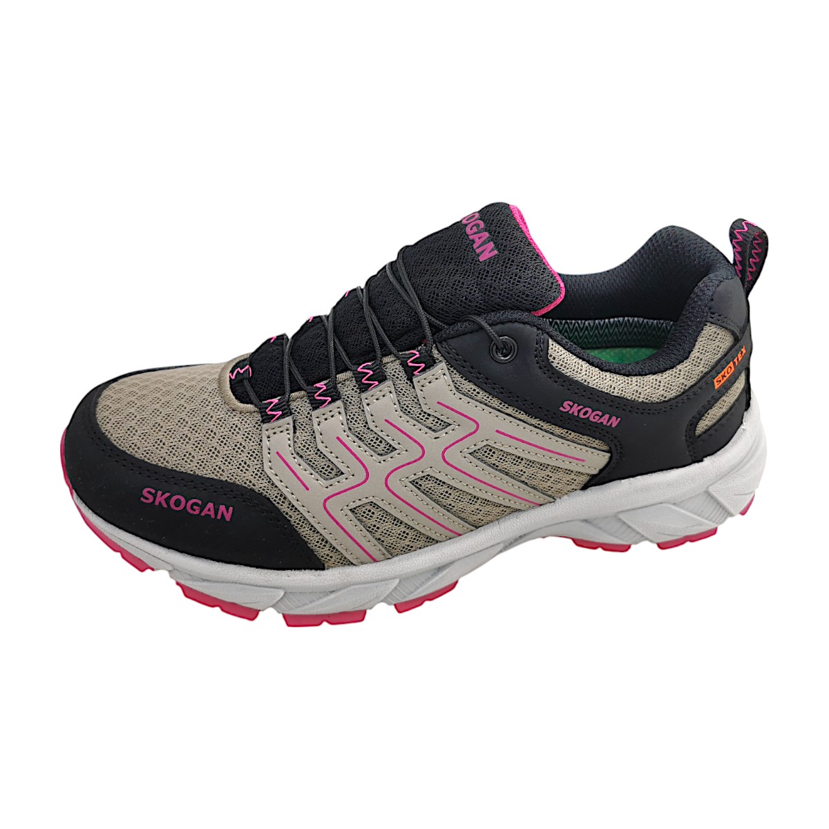 Skogan Sko-Runner 5013-105 Grau mud/dk. pink Skogan Sko-Runner 5013-105 Grau mud/dk. pink