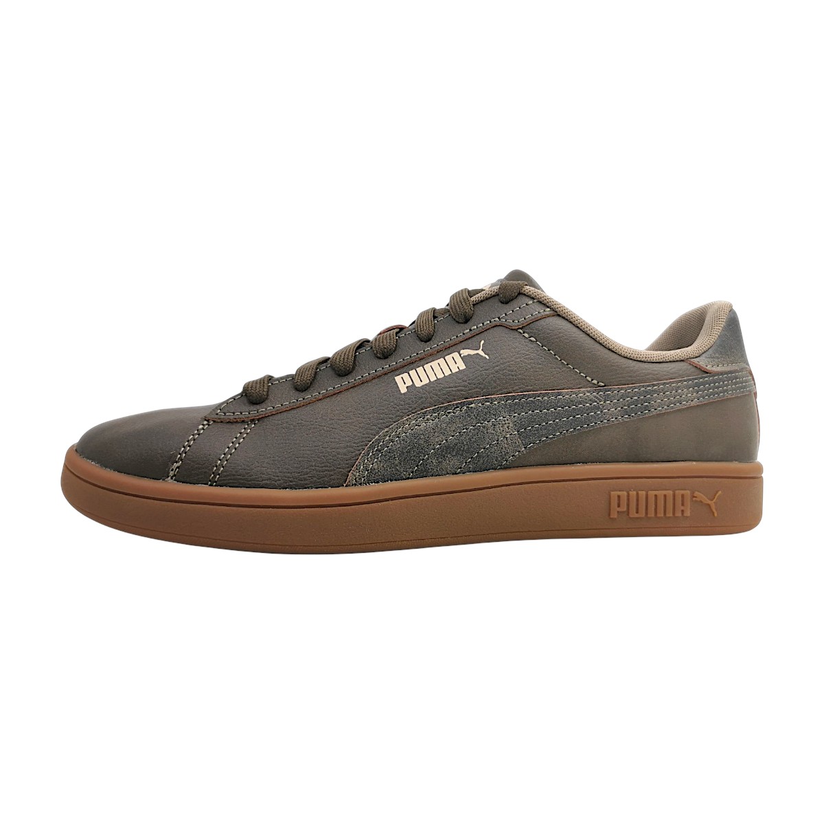 Puma Smash 3.0 Sportschuhe Herren Sneaker Braun Freizeit (choco/taupe 01, Größe 47 EU)