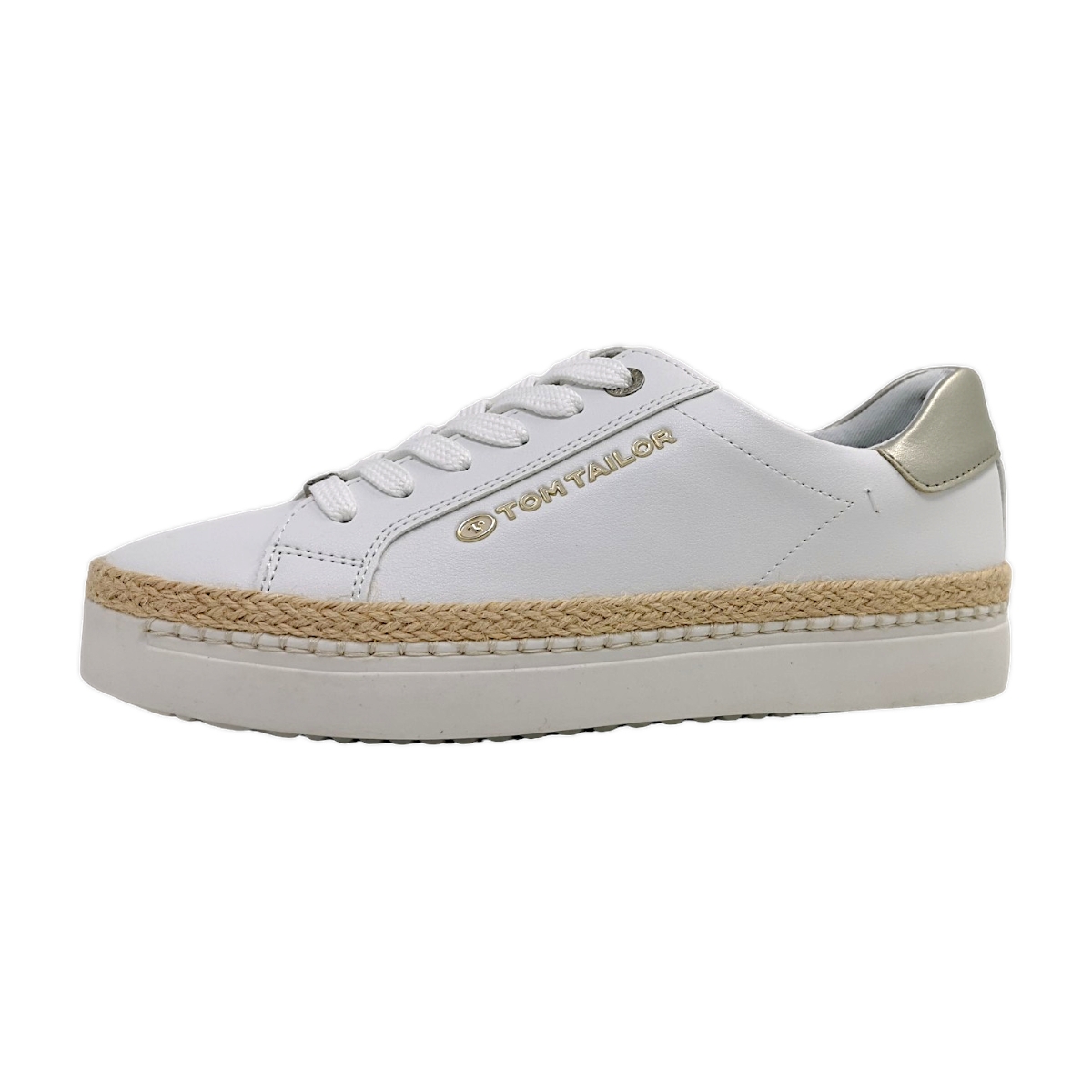 Tom Tailor Damenschuhe Schnürschuhe Weiß Freizeit