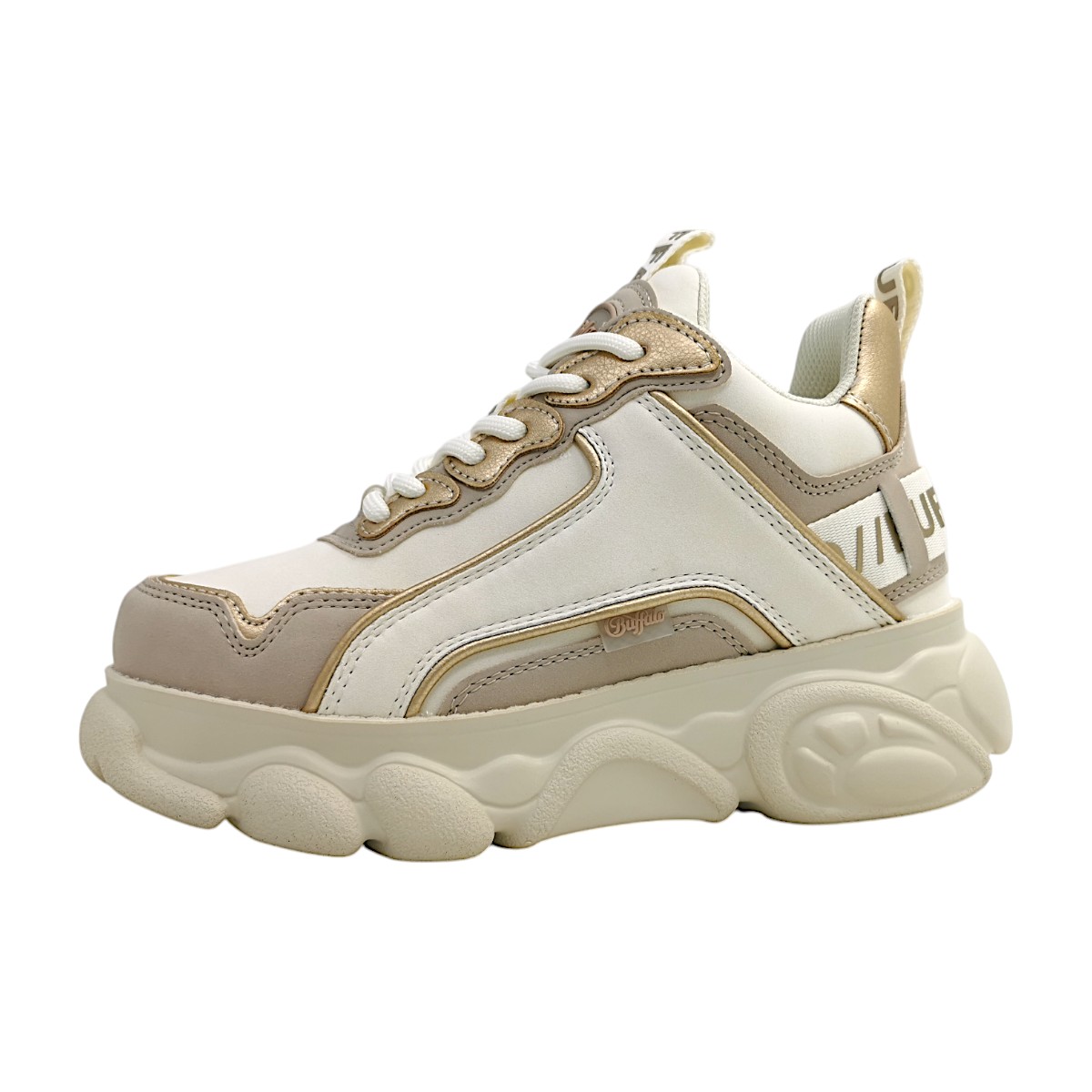 Buffalo CLD Chai Damenschuhe Schnürschuhe Sportive Beige Freizeit Buffalo CLD Chai Damenschuhe Schnürschuhe Sportive Beige Freizeit