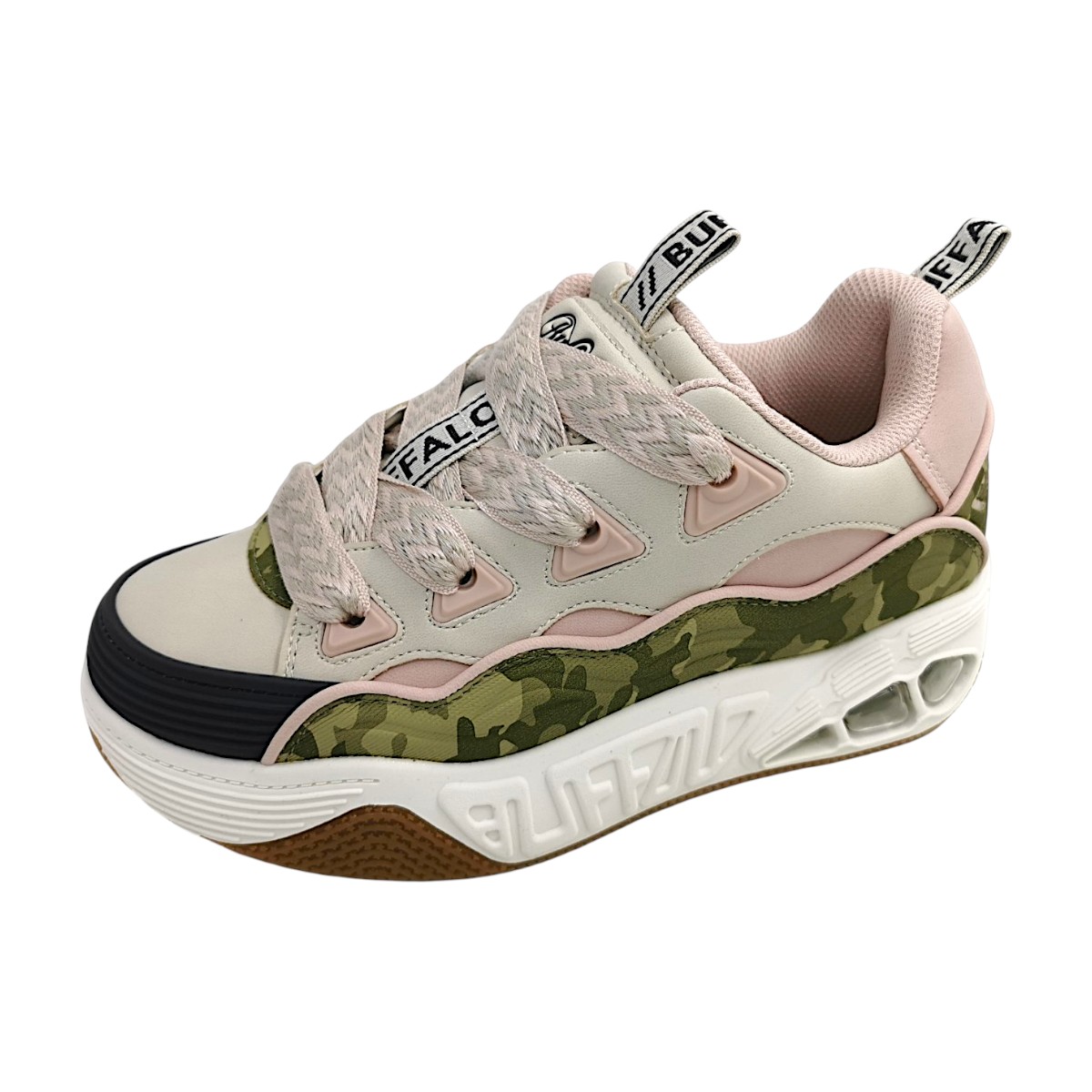 Buffalo Hero Skate 16332 Rosa khaki/cream