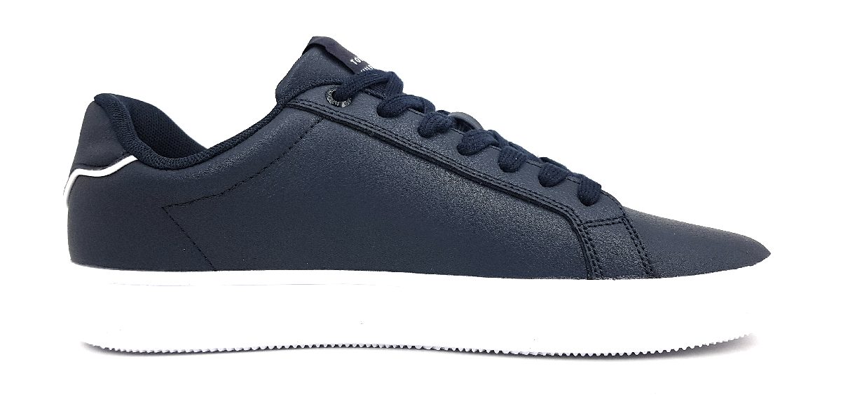 Tommy Hilfiger leather sneaker FM0FM04732 Schwarz DW5 desert sky Tommy Hilfiger leather sneaker FM0FM04732 Schwarz DW5 desert sky
