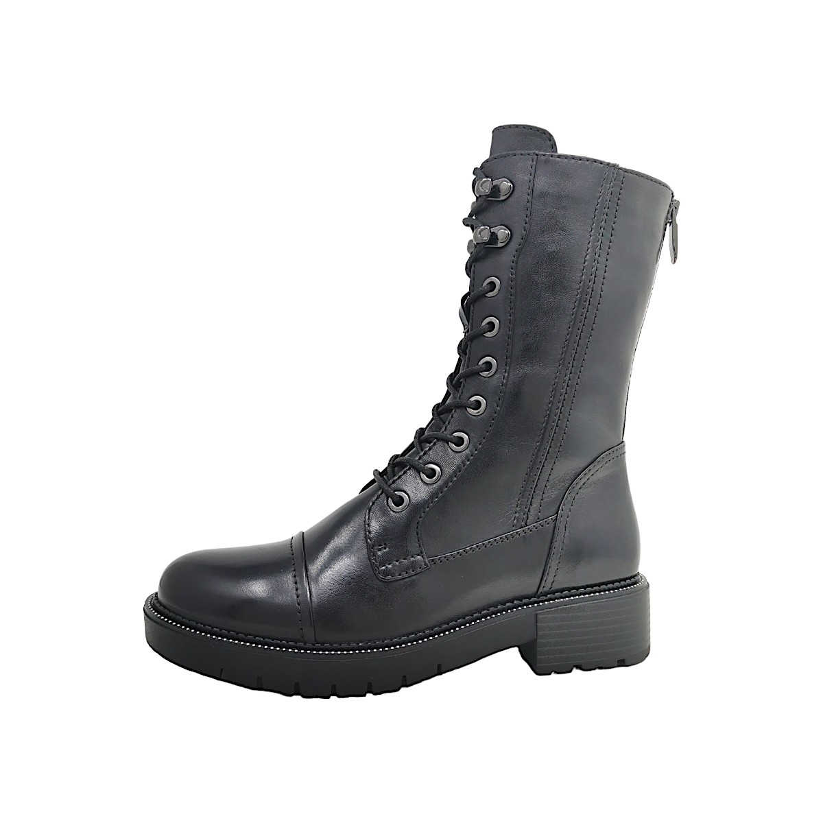 regarde le ciel Damenschuhe Stiefel Schnürer Schwarz Freizeit