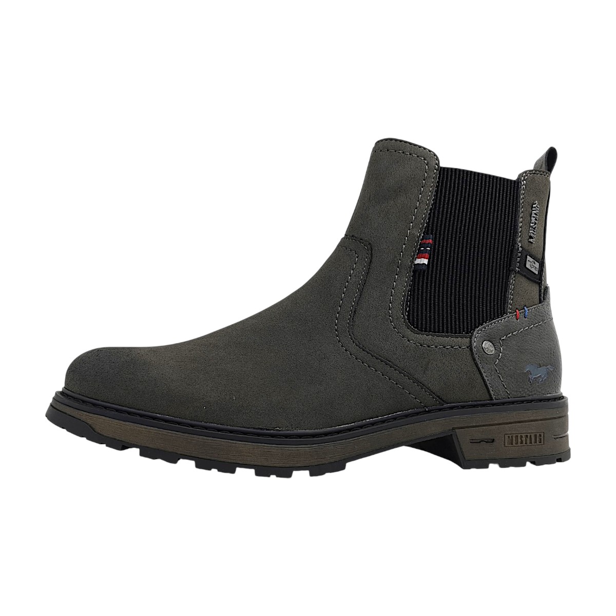 Mustang Herrenschuhe Stiefel Warmfutter Grau Freizeit (coal, Größe 41 EU)