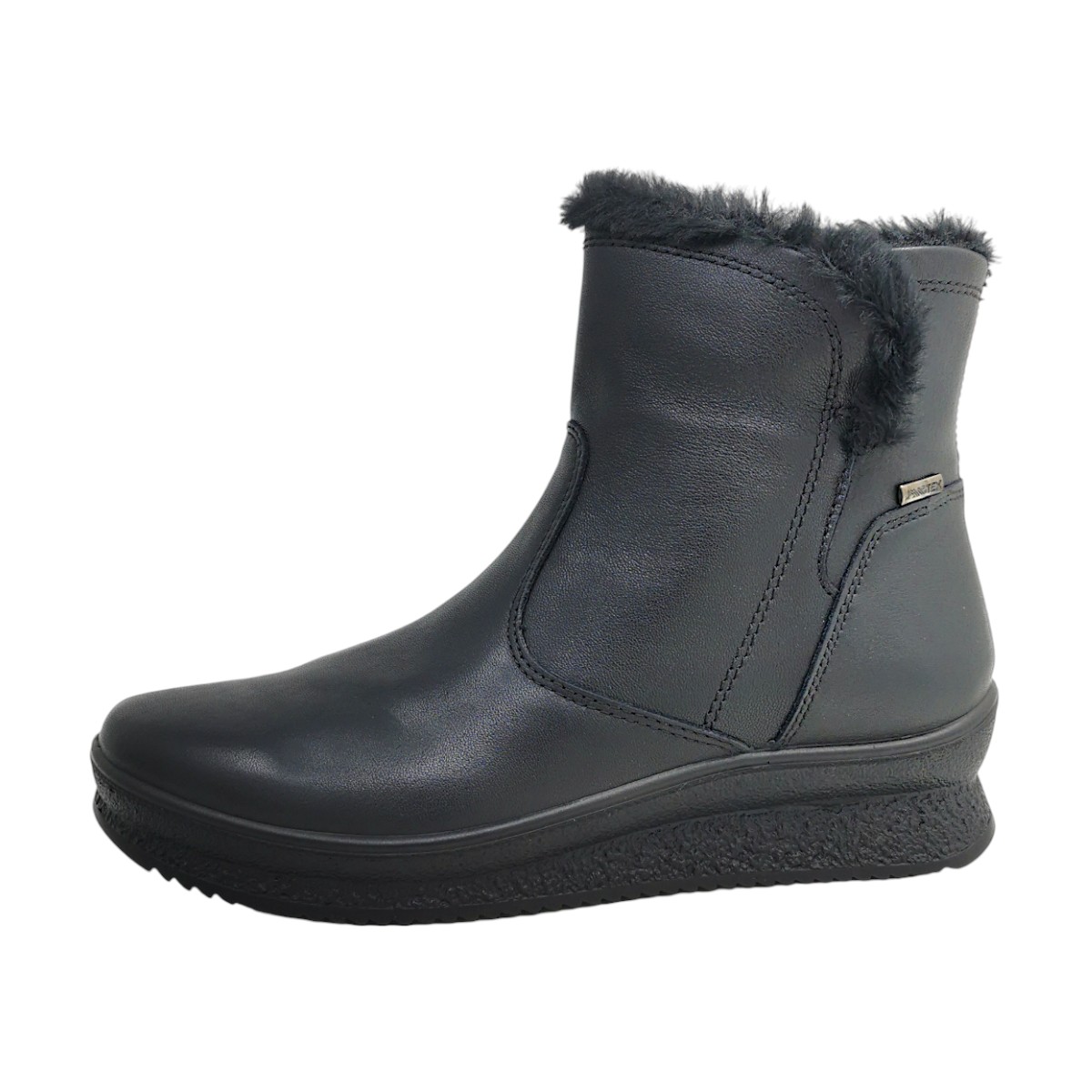 Imac Damenschuhe Stiefel Gefüttert Schwarz Freizeit