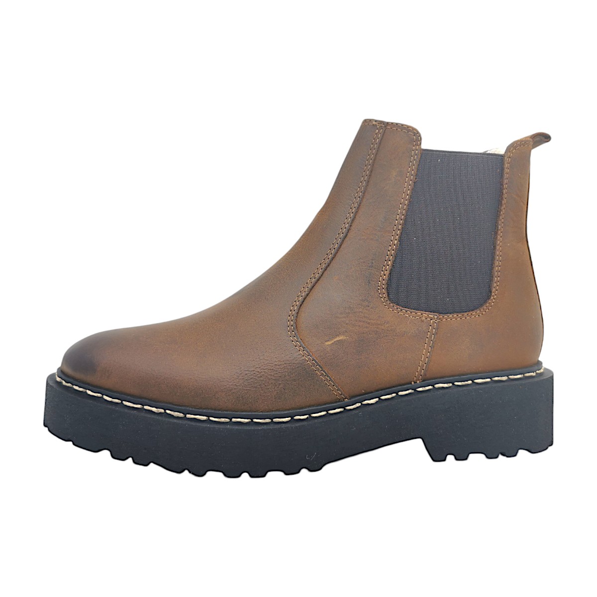 Palpa Damenschuhe Stiefel Gefüttert Stiefelette Braun Freizeit