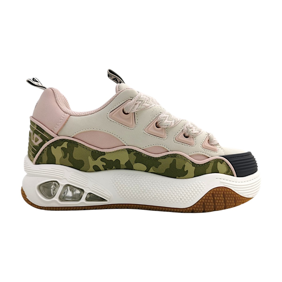 Buffalo Hero Skate 16332 Rosa khaki/cream