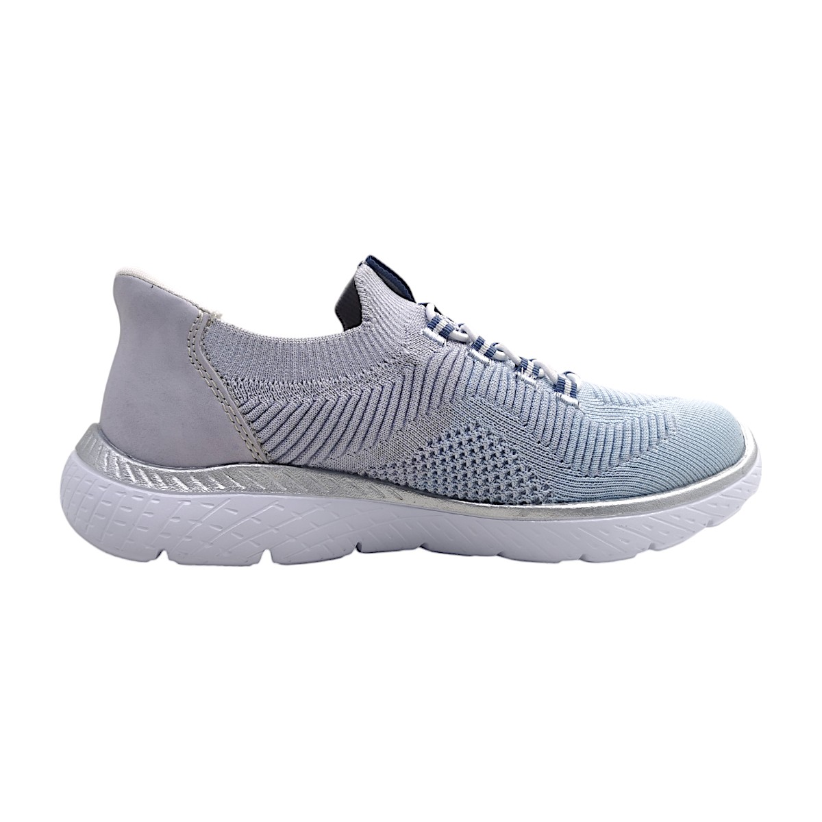 Rieker Knitup219/Morelia M5066-30 Blau aqua-lilac