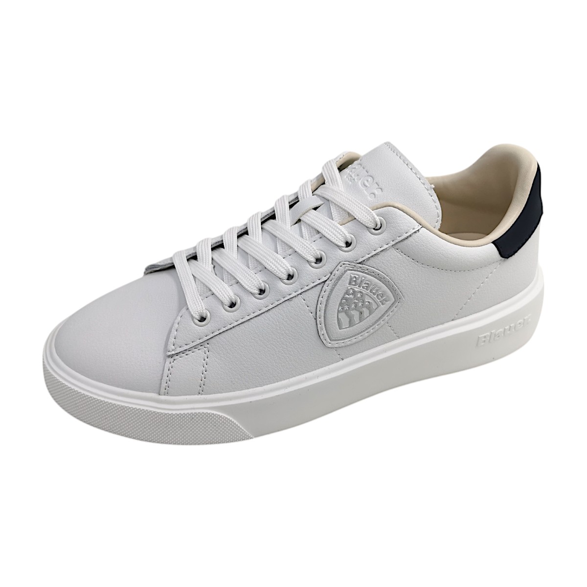 Blauer USA Buck S5BUCK01/LEA Weiß white/navy WHI/NVY