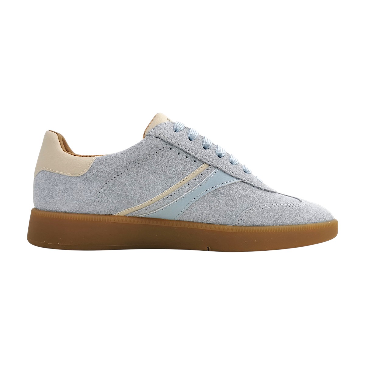 Geox Damenschuhe Schnürschuhe Sportive Blau Freizeit (crystal C0397, Größe 39 EU)
