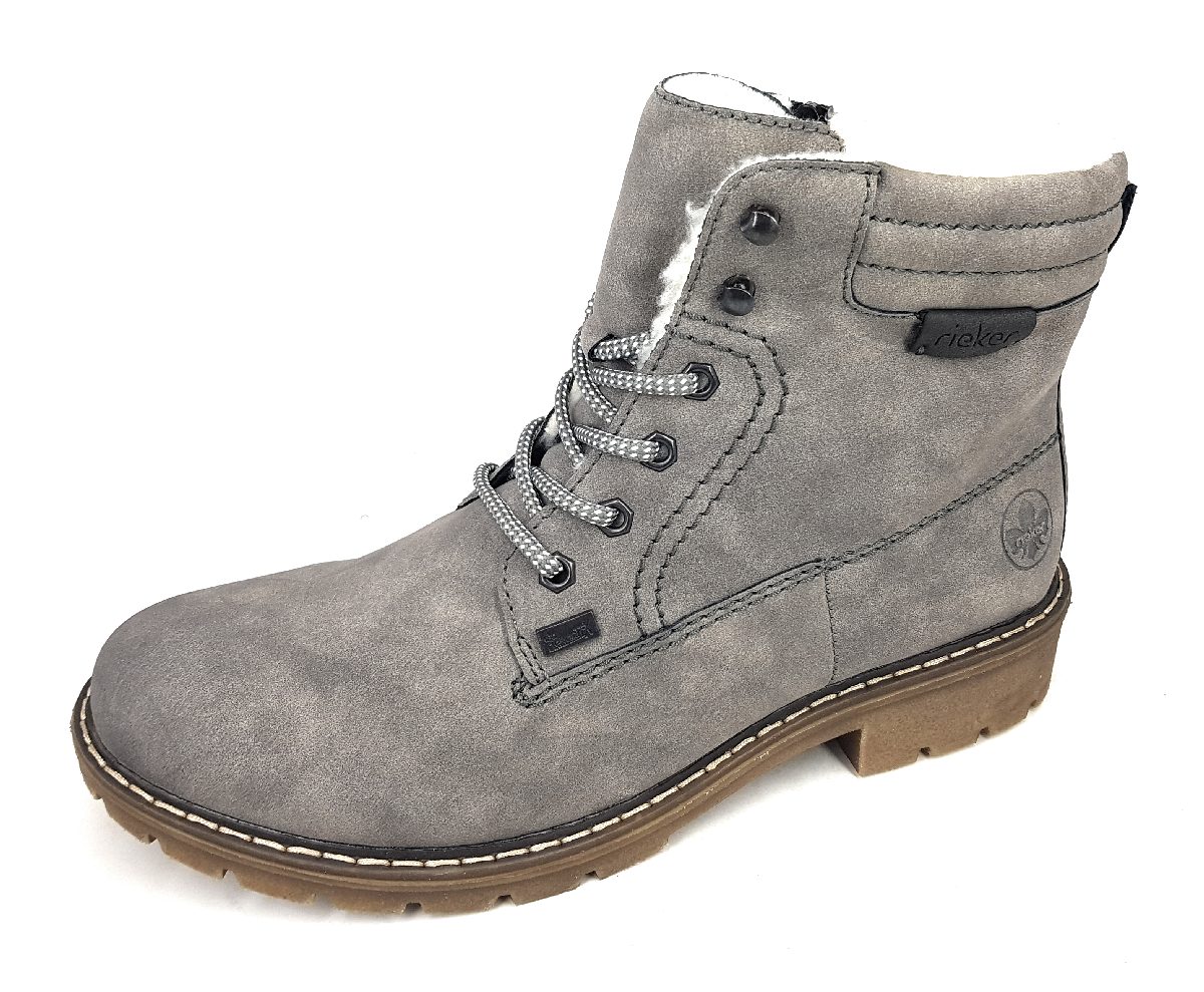 Rieker Merapi Damenschuhe Stiefel Schnürer Grau Freizeit (grau 40, Gr. 1:36) Rieker Merapi Damenschuhe Stiefel Schnürer Grau Freizeit (grau 40, Gr. 1:36)