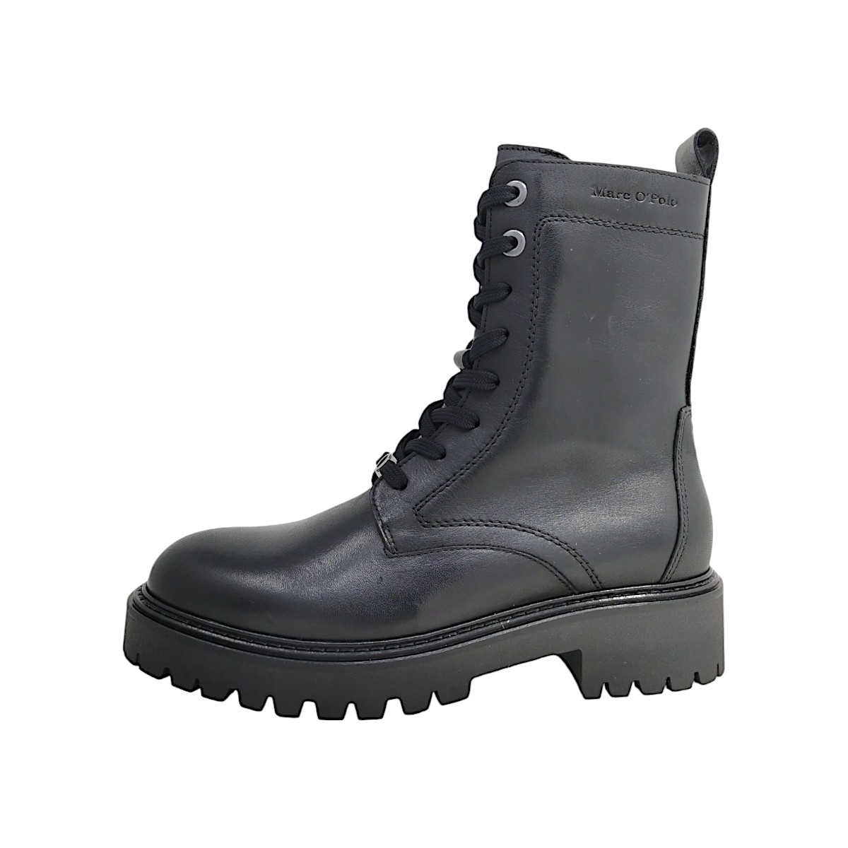 Marc O'Polo Damenschuhe Schnürstiefel Schwarz Freizeit
