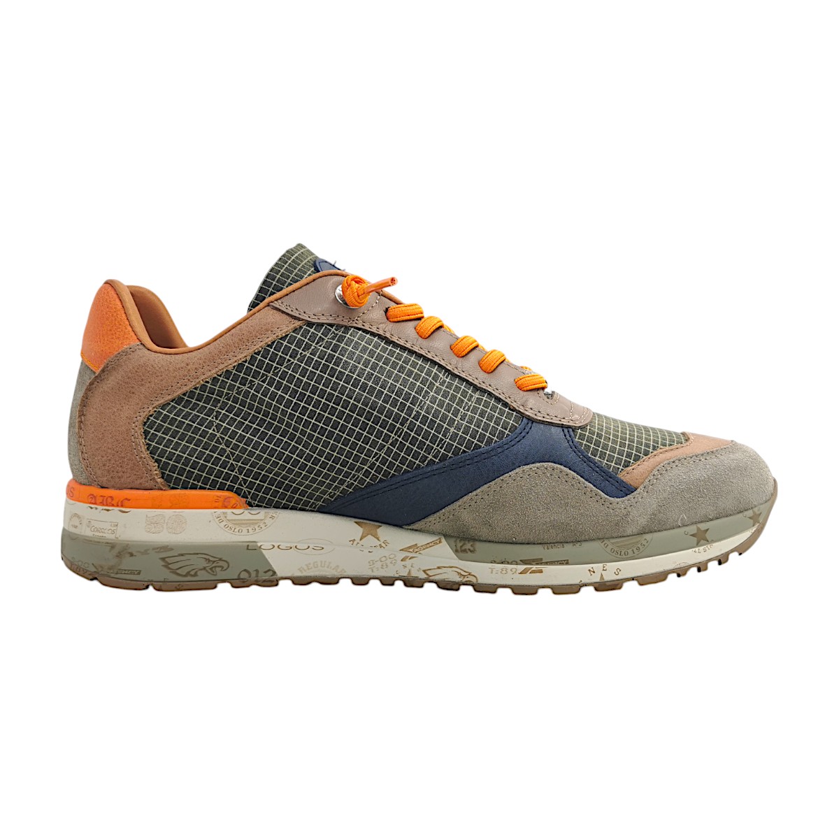 Cetti C848XL Mehrfarbig ante grid kaki