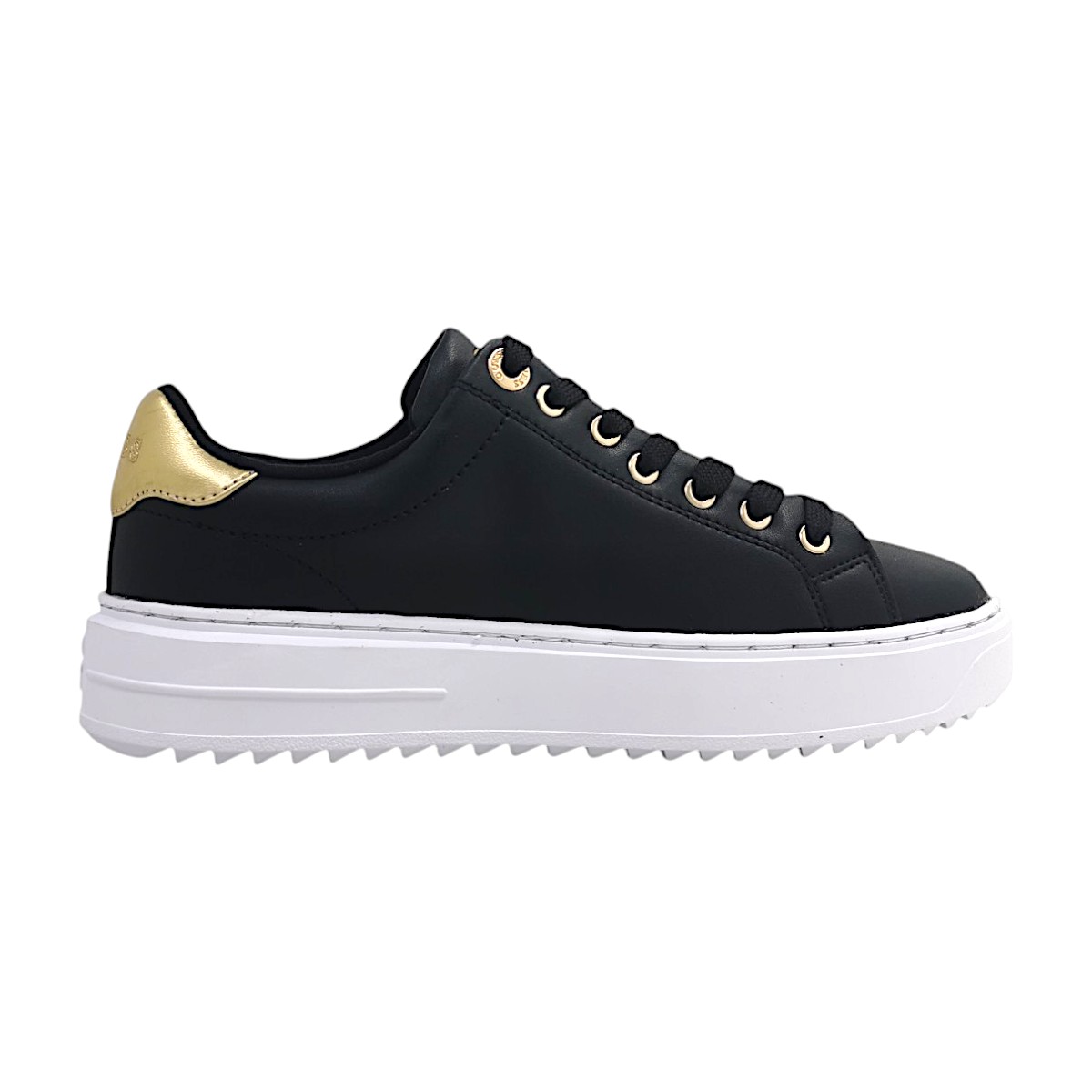 Guess Denesa 12 FLJD12LEA12 Schwarz black/gold BLKGO