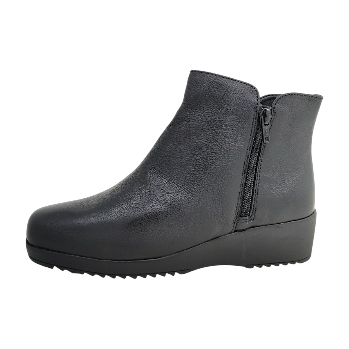 Lark & Finch Bruna Boot Damenschuhe Stiefel Reißverschluss Schwarz Freizeit