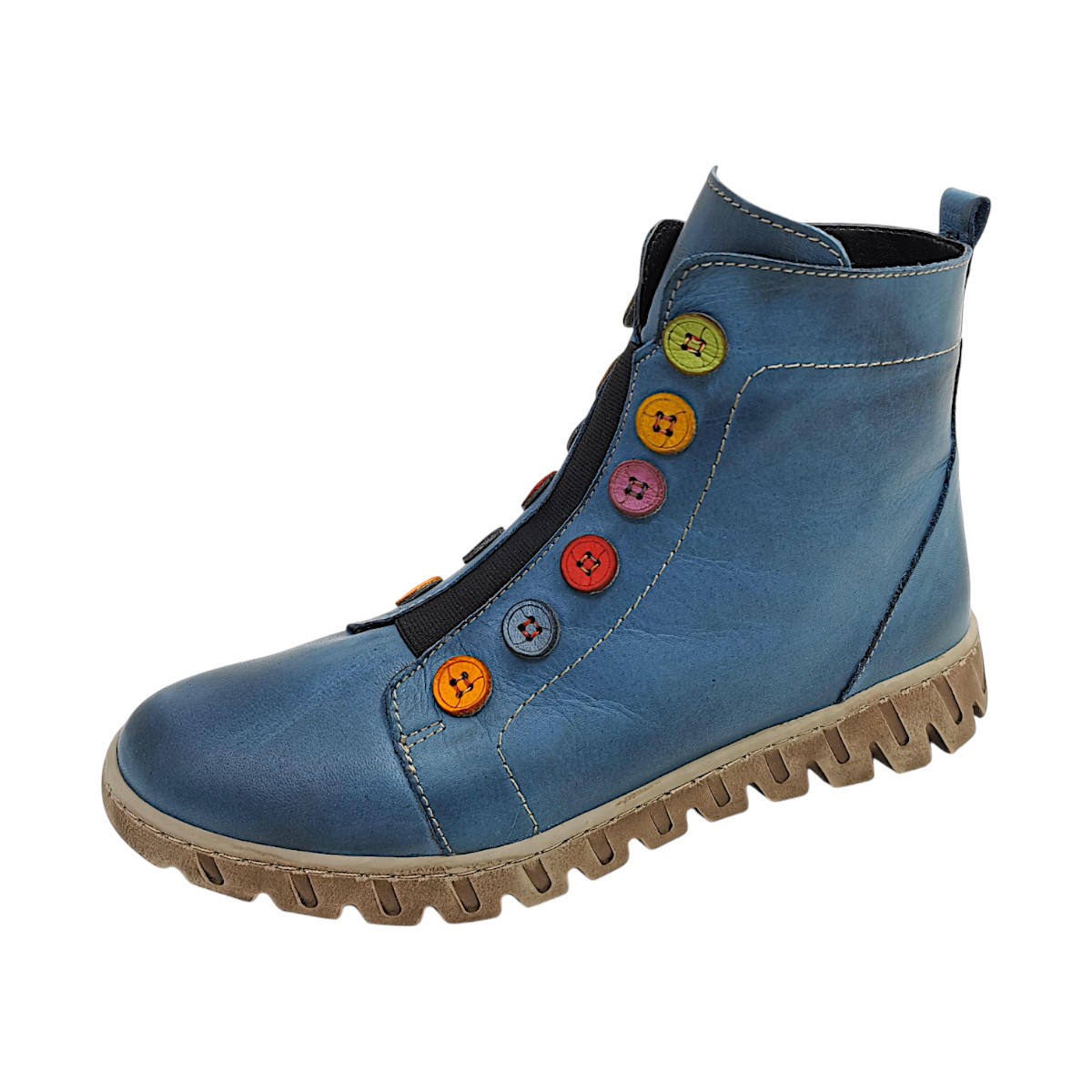 Gemini Damenschuhe Stiefel Blau Freizeit