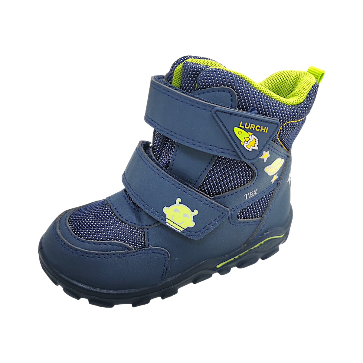 Lurchi Kinderschuhe Jungen Winterstiefel Blau Freizeit (Atlantic 03271, Größe 25 EU)