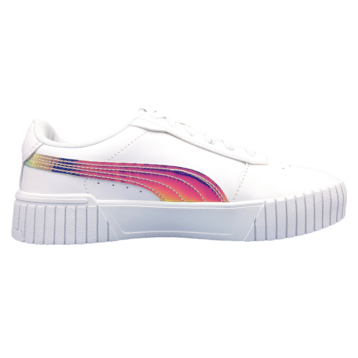 Puma Carina 2.0 Holo JR 387985-01 Weiß 01 white/blue iris-silver