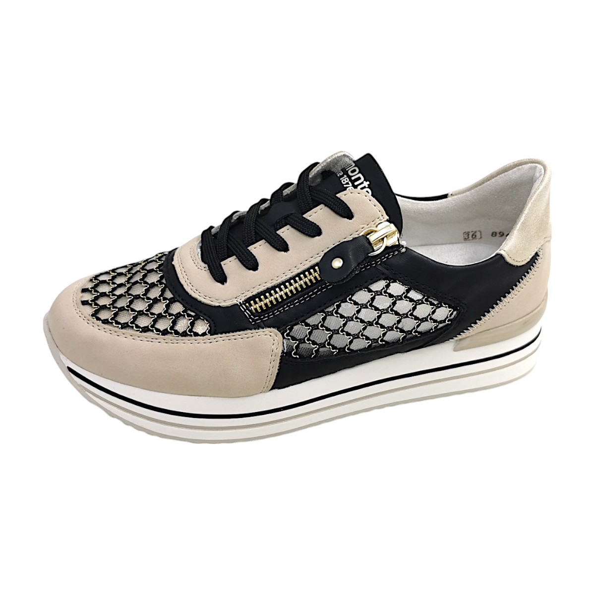 Remonte D1329-03 Beige perle/schwarz-gold 03