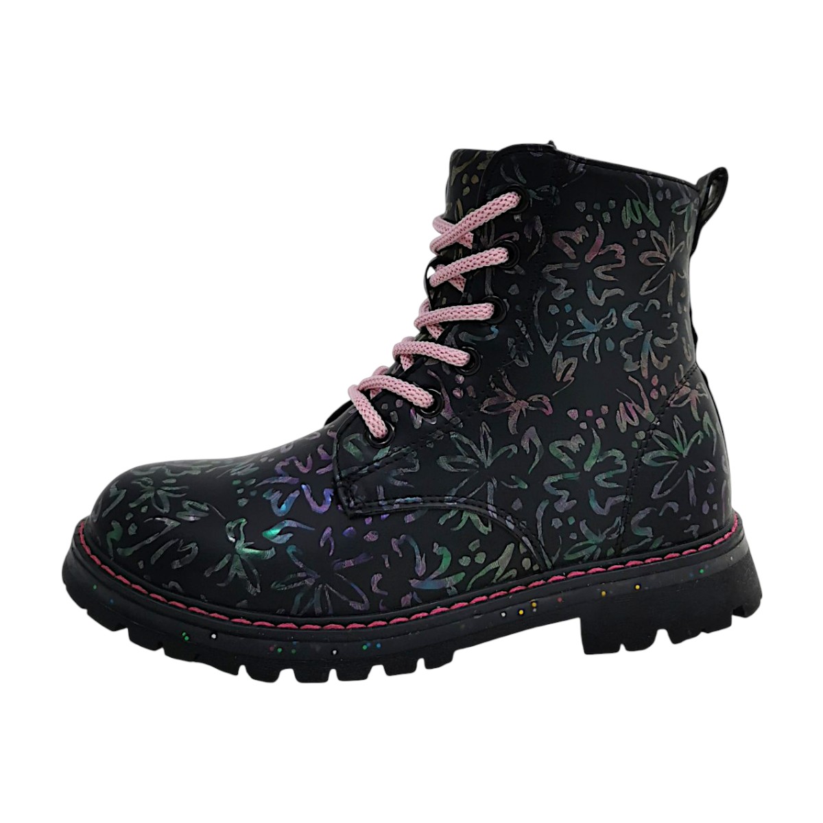 Becker Kinderschuhe Mädchen Schnürstiefel Schwarz Freizeit