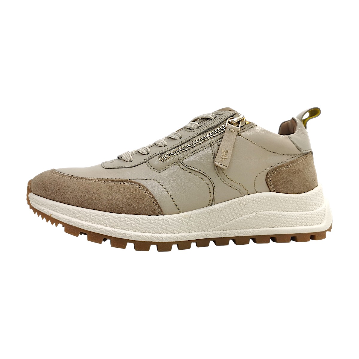 Salamander Damenschuhe sportlicher Schnürer Beige Freizeit