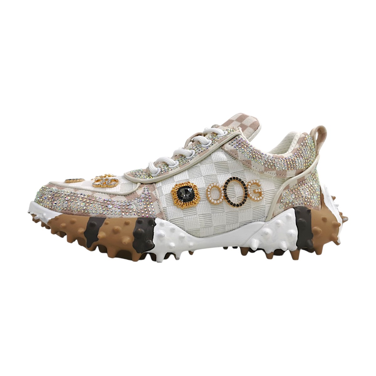 OOG Damenschuhe sportlicher Schnürer Beige Freizeit OOG Damenschuhe sportlicher Schnürer Beige Freizeit