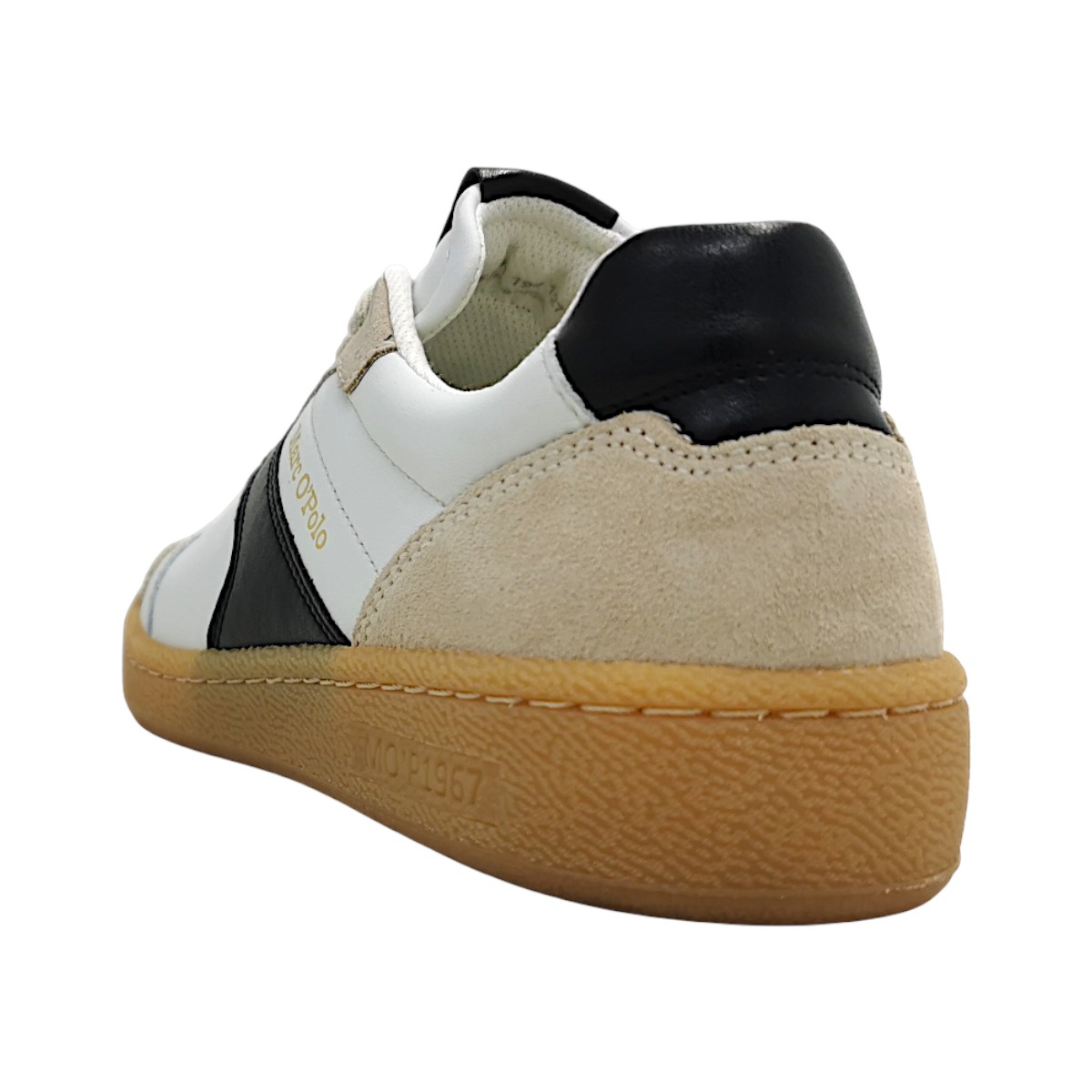 Marc O'Polo Sneaker 60116263501190/127 Weiß white/black 127 Marc O'Polo Sneaker 60116263501190/127 Weiß white/black 127