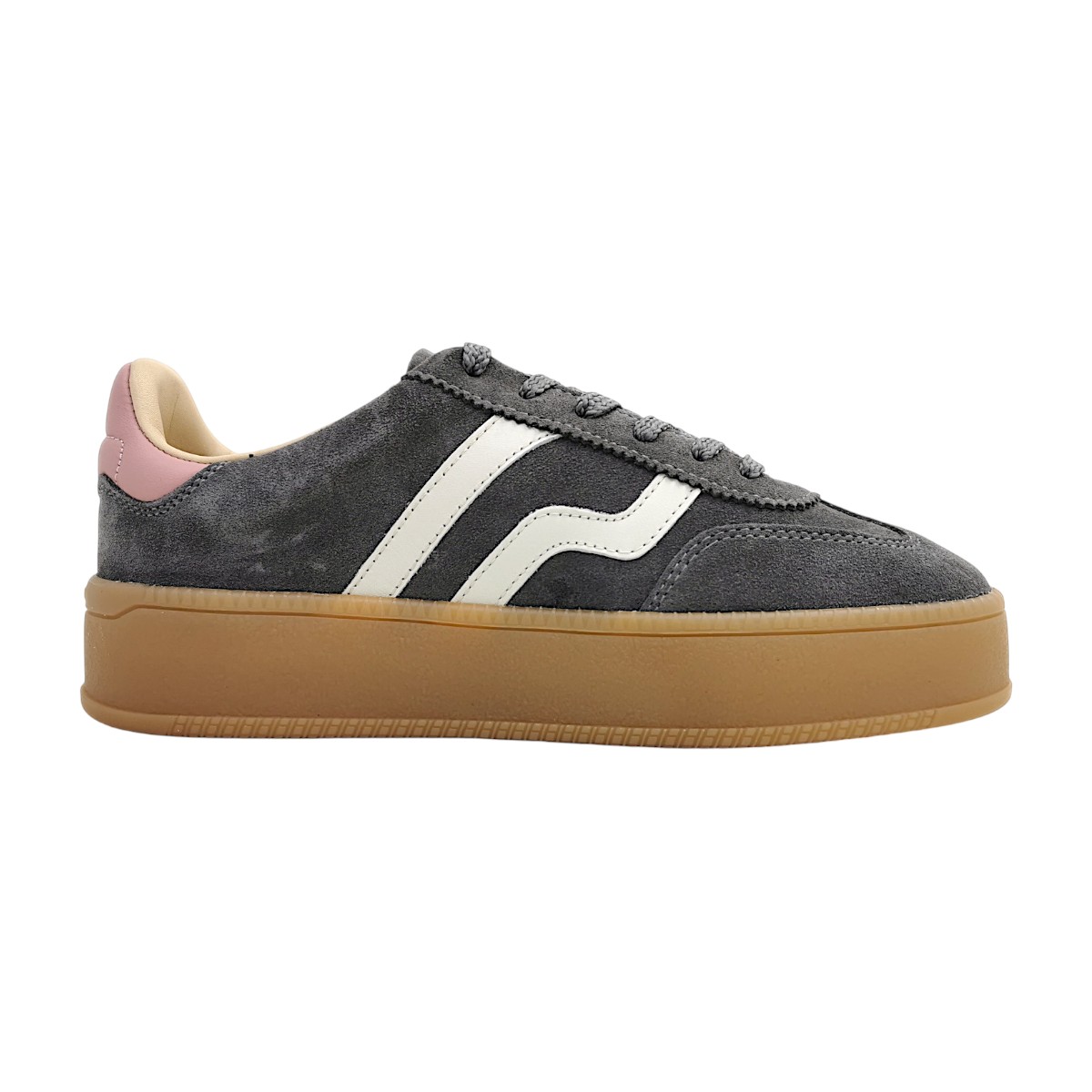 Gant Cuzmani Sportschuhe Damen Sneaker sportlicher Schnürer Grau Freizeit (Granite G934, Größe 40 EU)