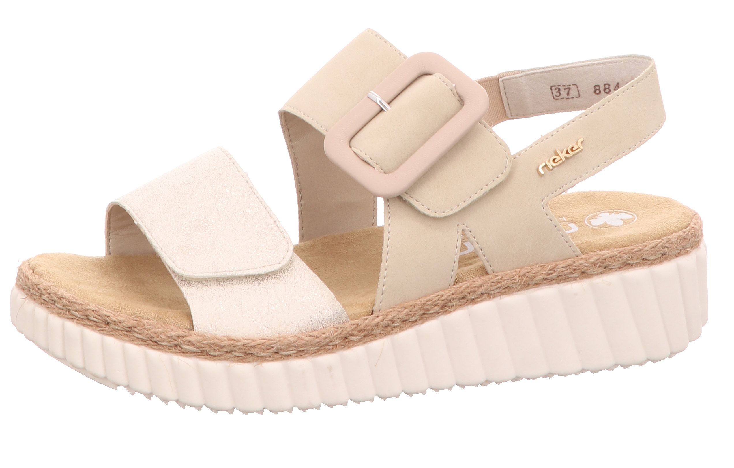 Rieker 69260-60 Beige beige-gold/perle