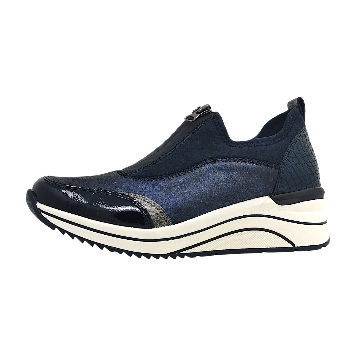 Remonte Damenschuhe Halbschuhe Bequem sportlicher Schnürer Blau Freizeit