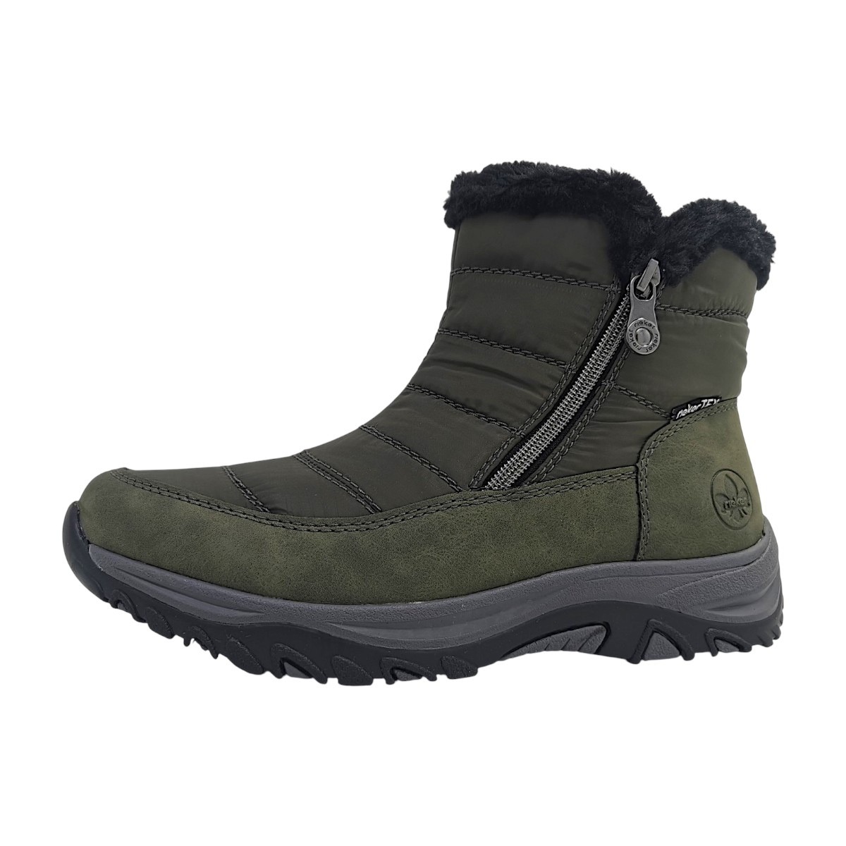 Rieker M9670-54 Grün moor/forest/nero 54