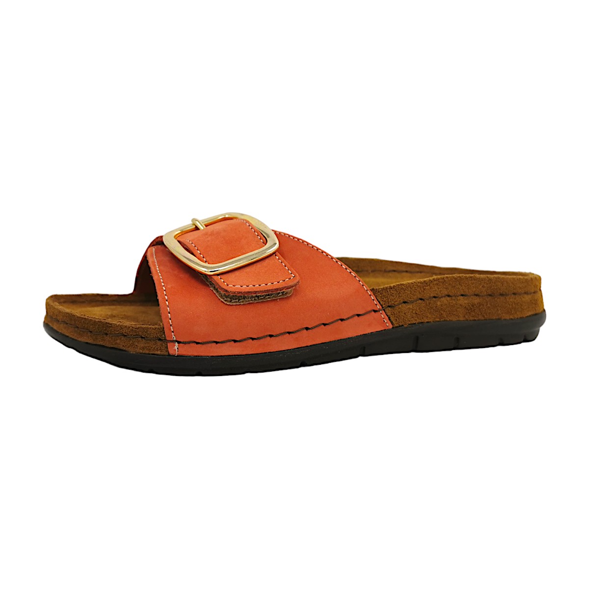 Rohde Damenschuhe Pantoletten Orange Freizeit