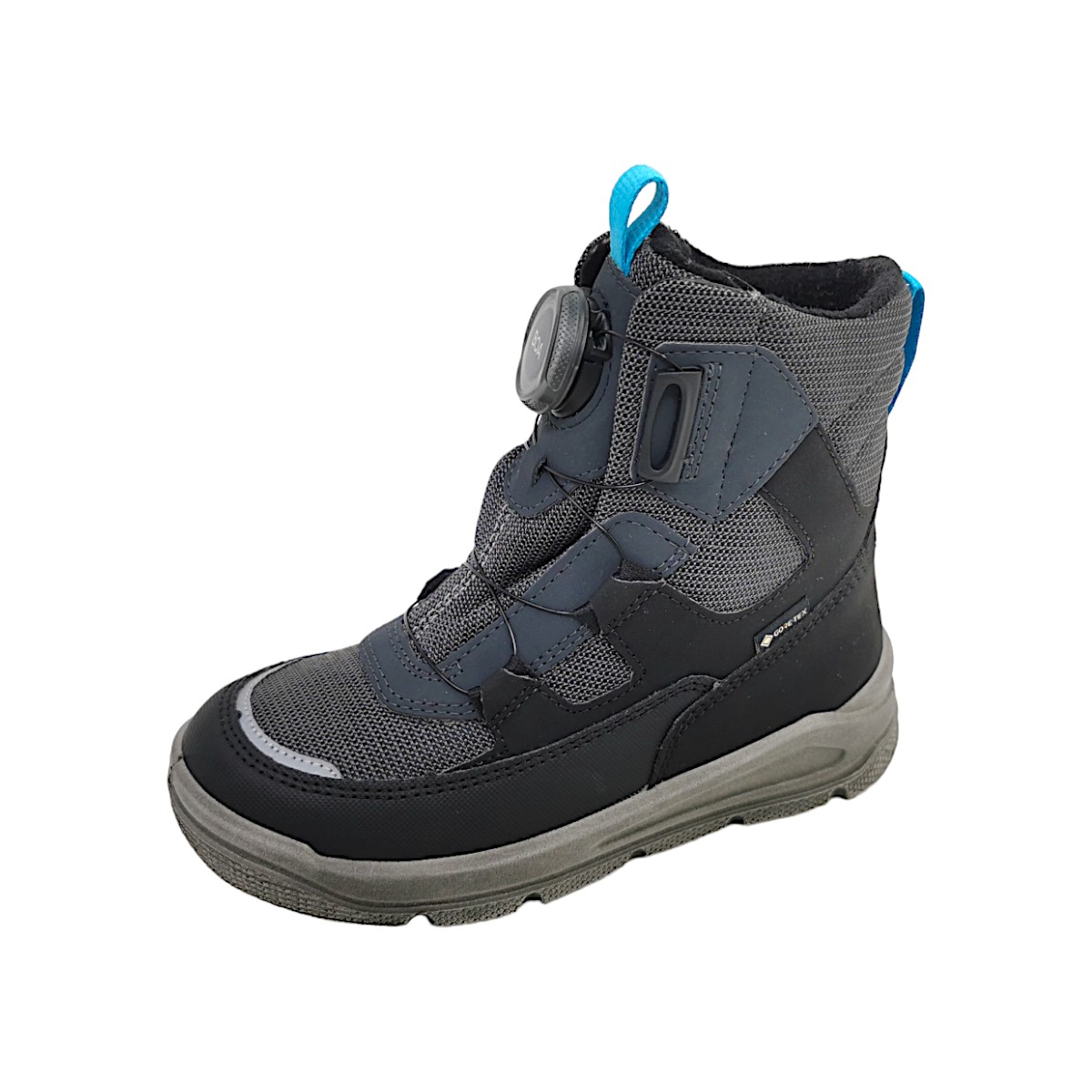 Superfit MARS Kinderschuhe Jungen Schnürstiefel Schwarz Freizeit (0070- Schwarz/Hellgrau, Größe 27 EU)