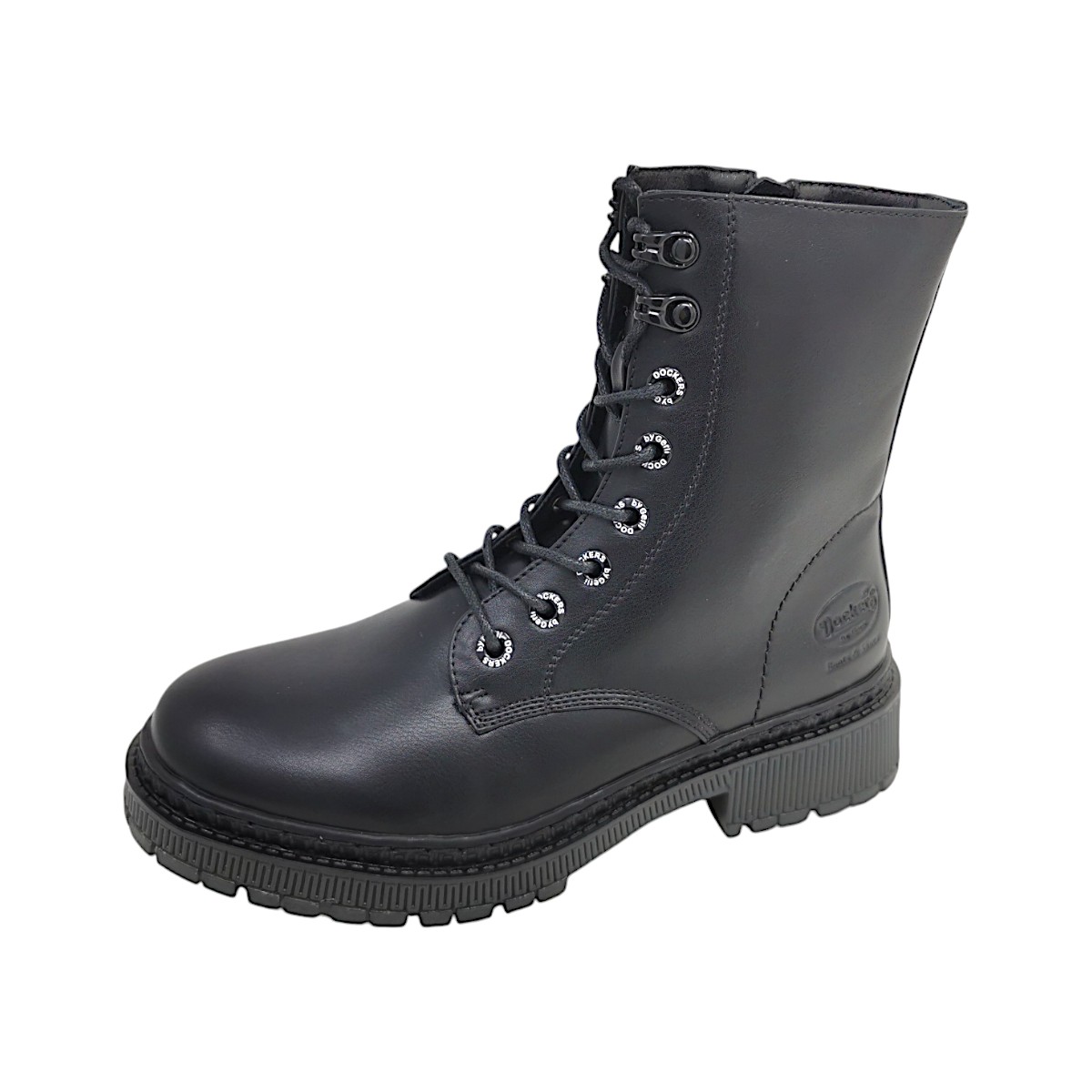 Dockers by Gerli Damenschuhe Stiefeletten Schnürer Stiefel Schwarz Freizeit