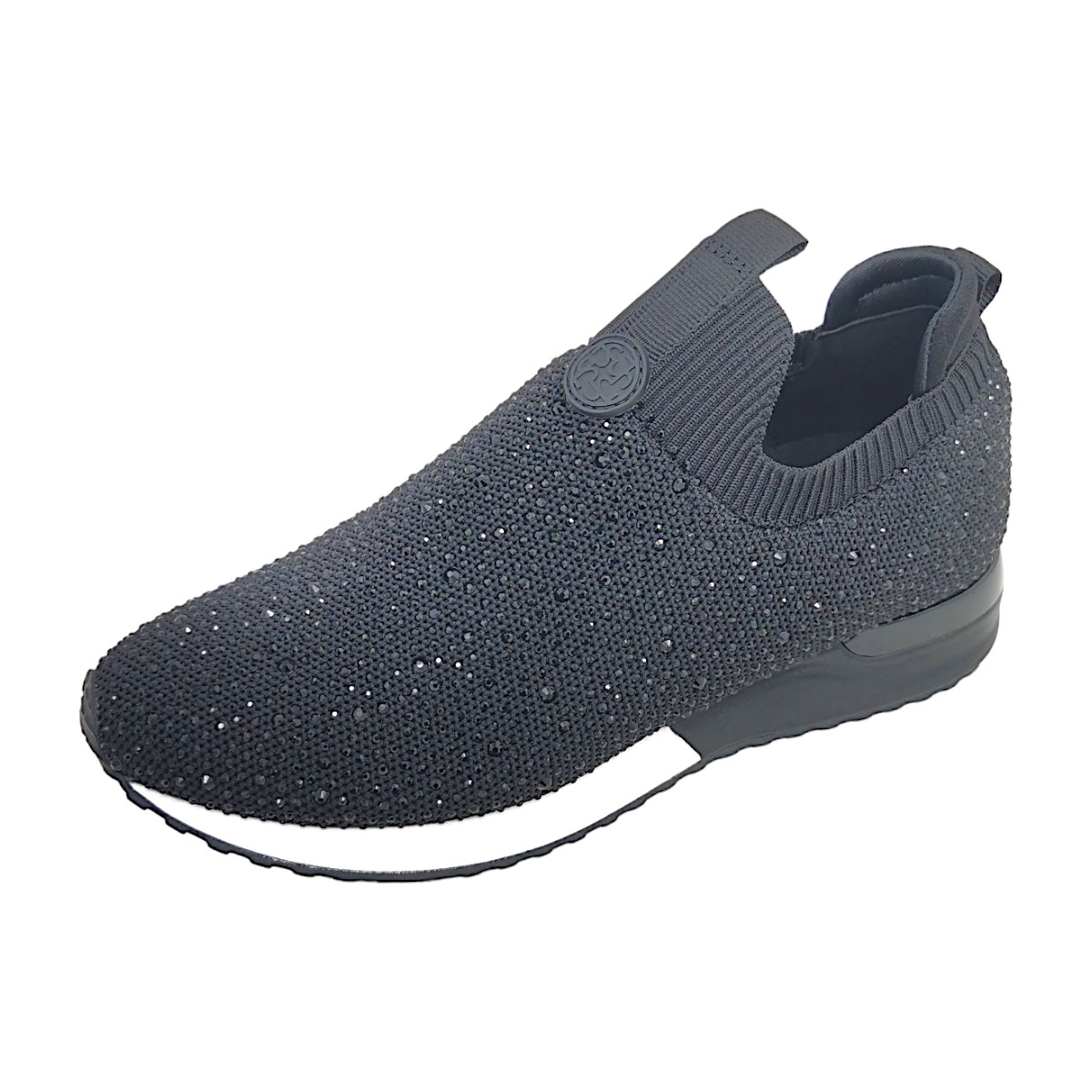 La Strada 2203583-4501 Schwarz black knitted stones