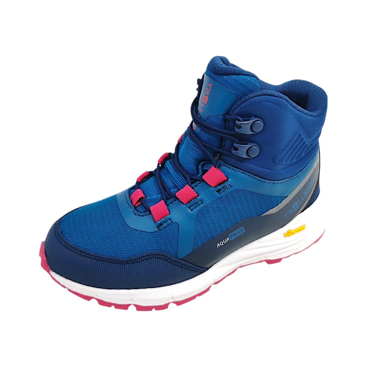 Trollkids Skarvan Hiker Mid XT 701-130 Blau poo+alpine blue/dkindigo