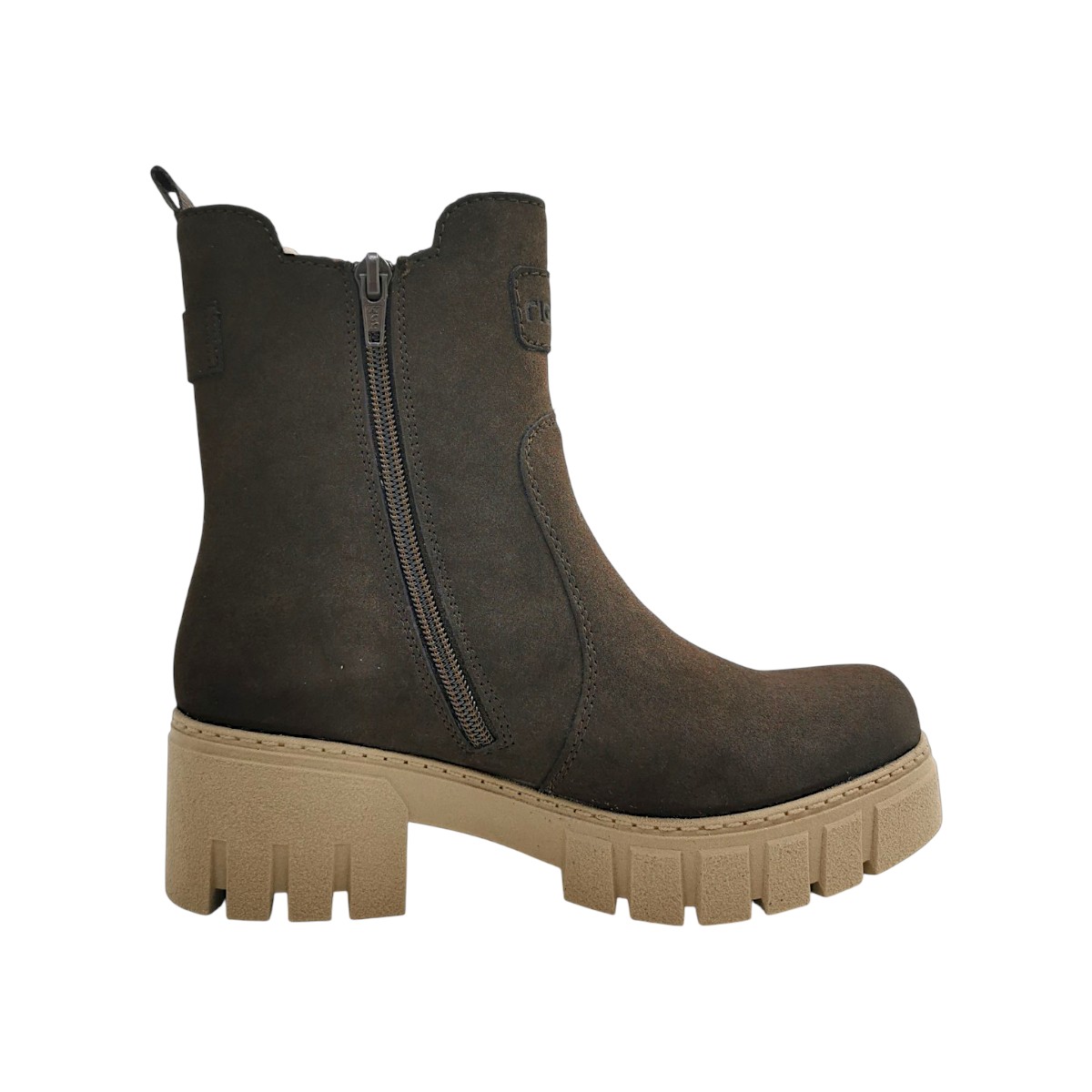 Rieker Damenschuhe Reißverschluss Schaftstiefel Braun Freizeit (braun 25, Gr. 1:36) Rieker Damenschuhe Reißverschluss Schaftstiefel Braun Freizeit (braun 25, Gr. 1:36)