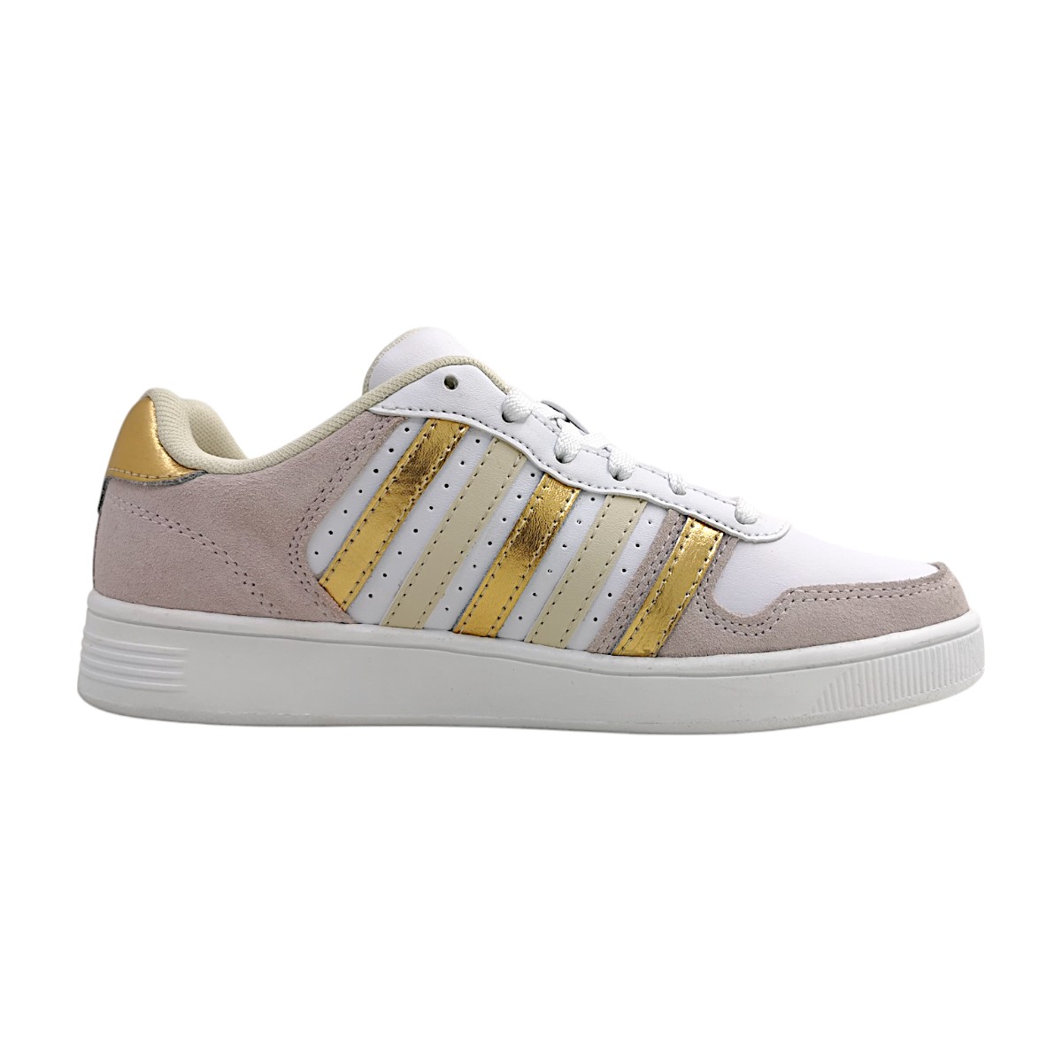 K-Swiss Pallisades 86931-978 Weiß white gold lila K-Swiss Pallisades 86931-978 Weiß white gold lila