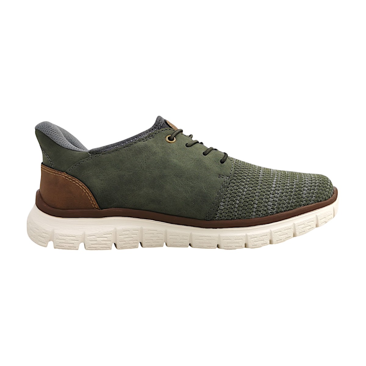 Rieker Knittech 52/Morelia B6658-52 Grün salbei/moor/nuss/rauch 52