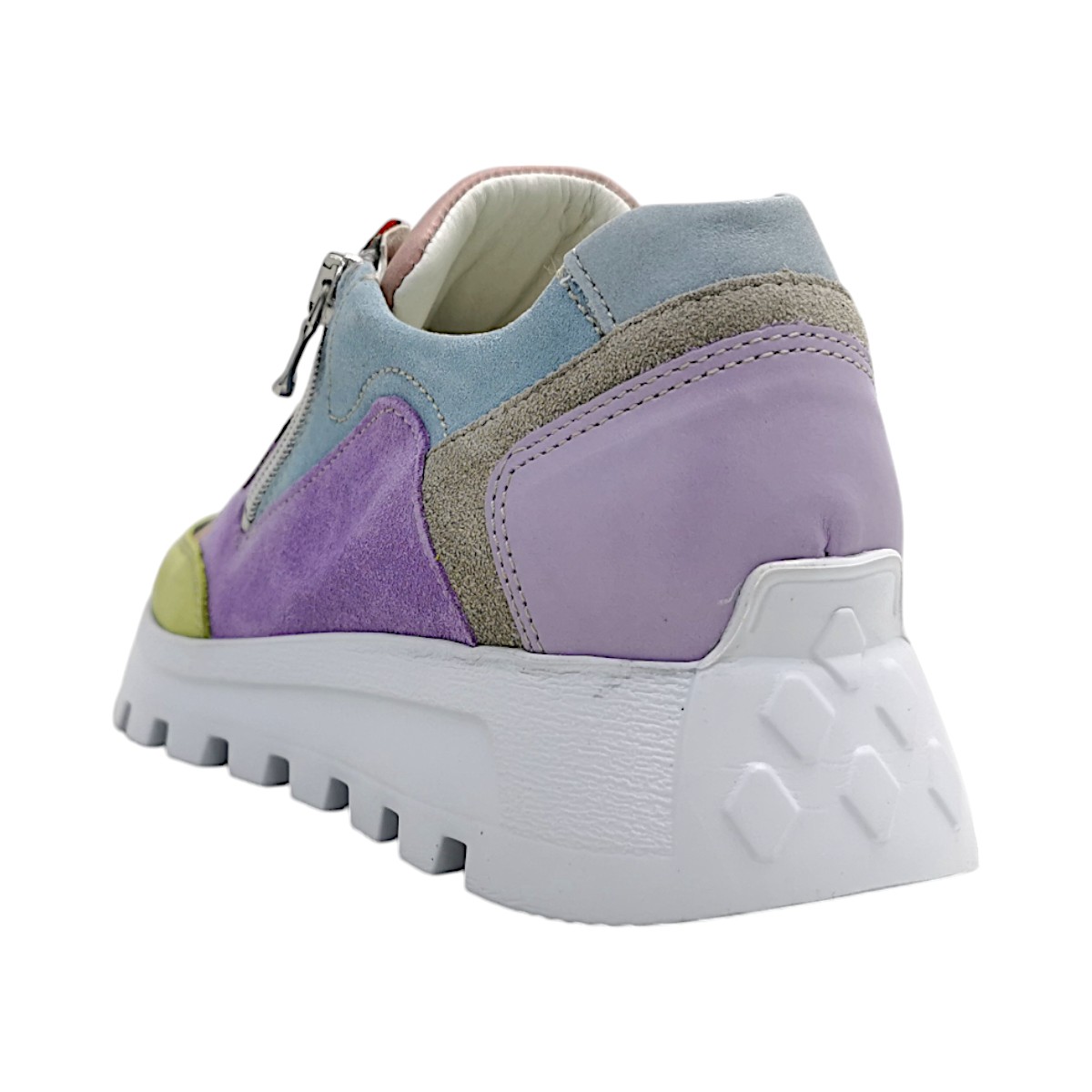 Waldläufer Ajala Damenschuhe sportlicher Schnürer Mehrfarbig Freizeit (252 lime menta candy, Größe 41 EU)