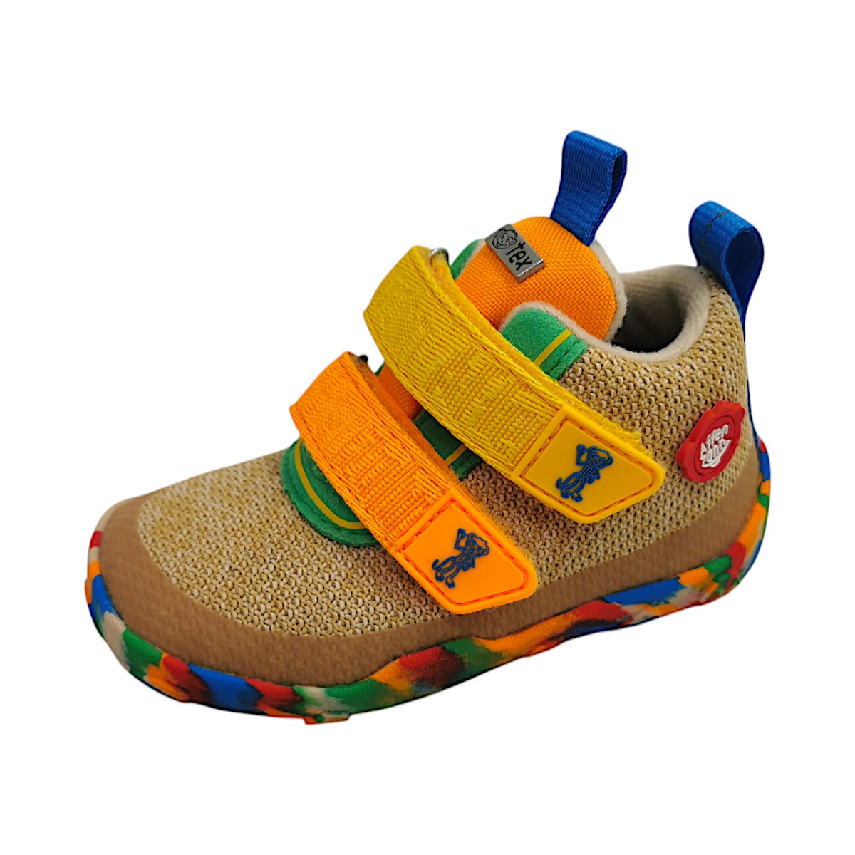 Affenzahn 10 Jahre Sportschuhe Kinder Laufschuhe Barfußschuhe Beige (beige-multi, Größe 29 EU)