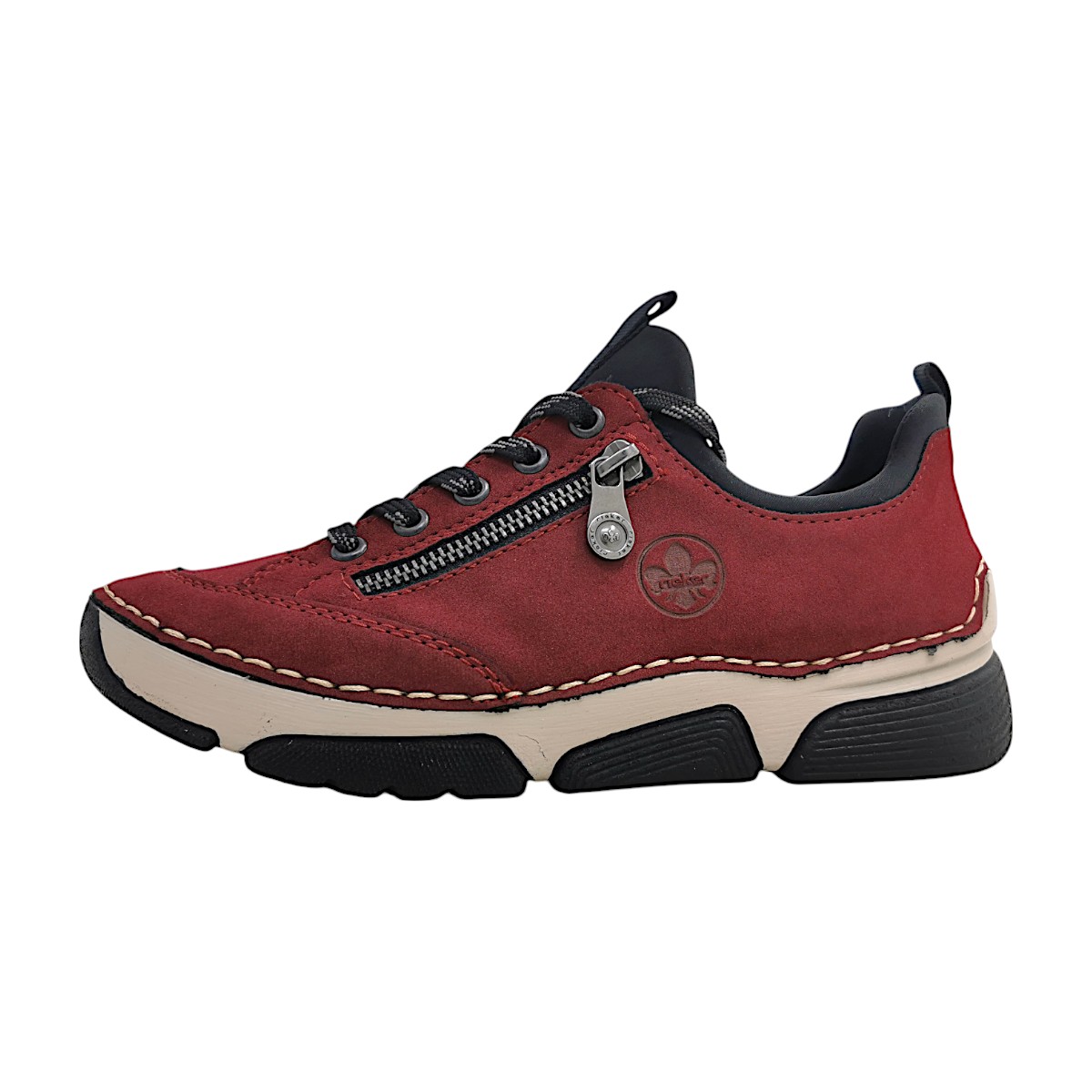 Rieker 45973-36 Rot bordeaux/schwarz 36