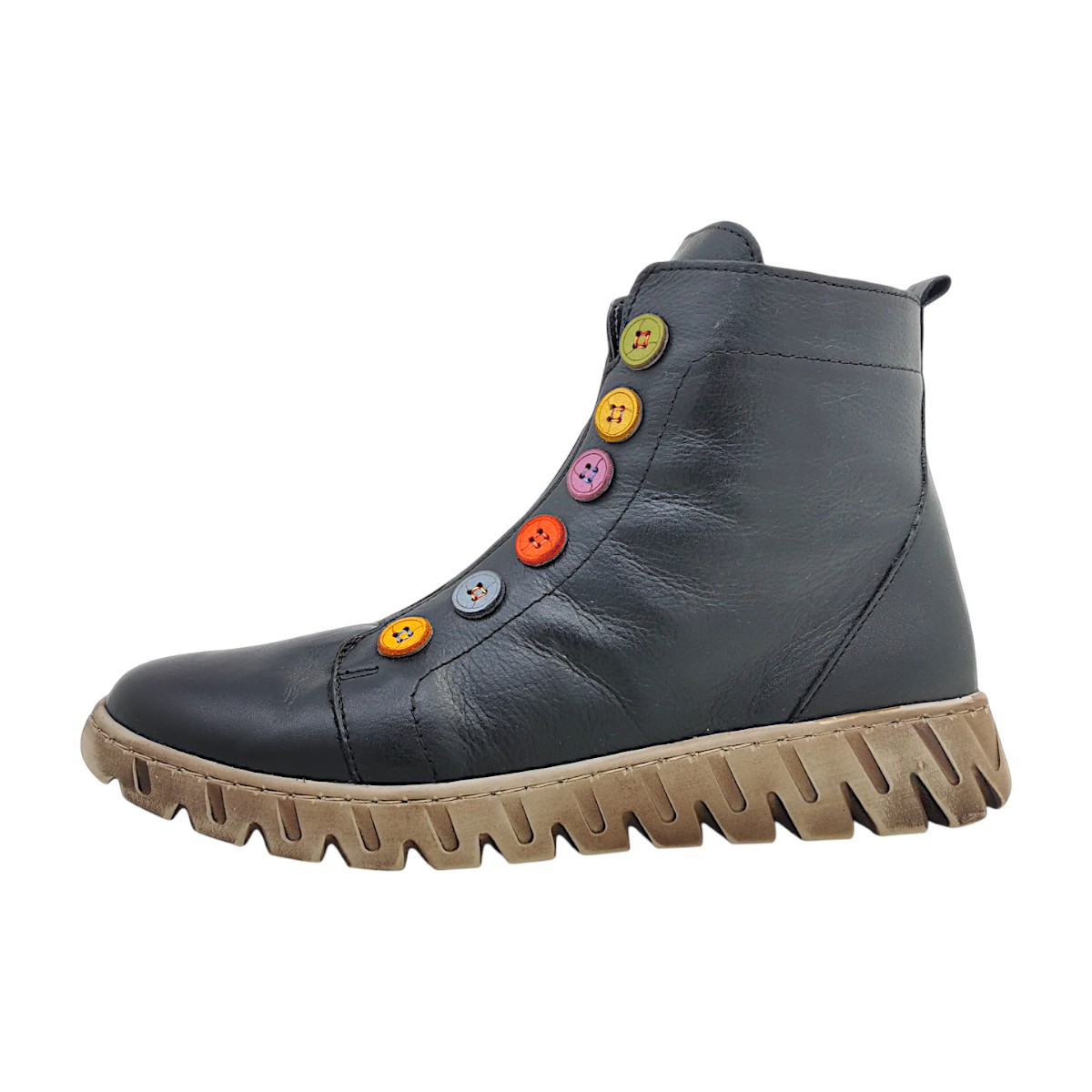 Gemini Damenschuhe Schlupfstiefel Schwarz Freizeit