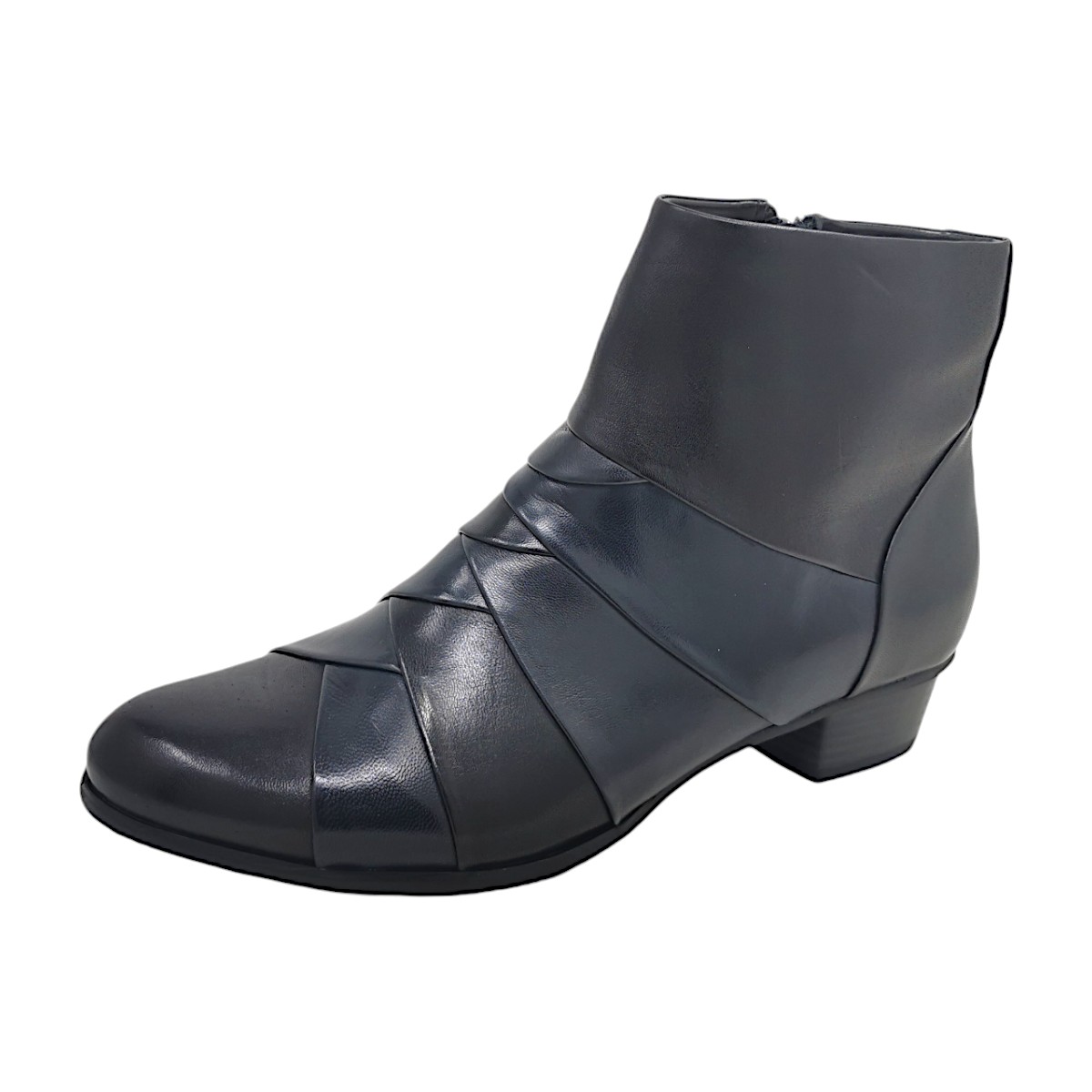 regarde le ciel Damenschuhe Stiefeletten Reißverschluss Schwarz Freizeit
