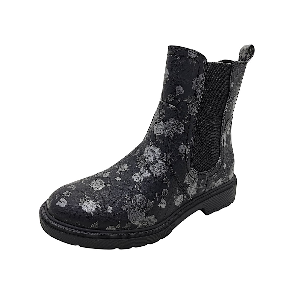Jana 8-25361-43/005 Schwarz black/flower 005