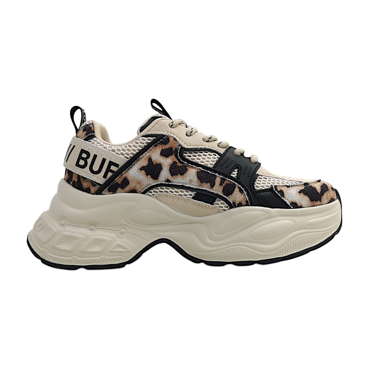 Buffalo Para Damenschuhe Schnürschuhe Sportive Beige Freizeit (Beige-Black-Leo, Größe 39 EU) Buffalo Para Damenschuhe Schnürschuhe Sportive Beige Freizeit (Beige-Black-Leo, Größe 39 EU)